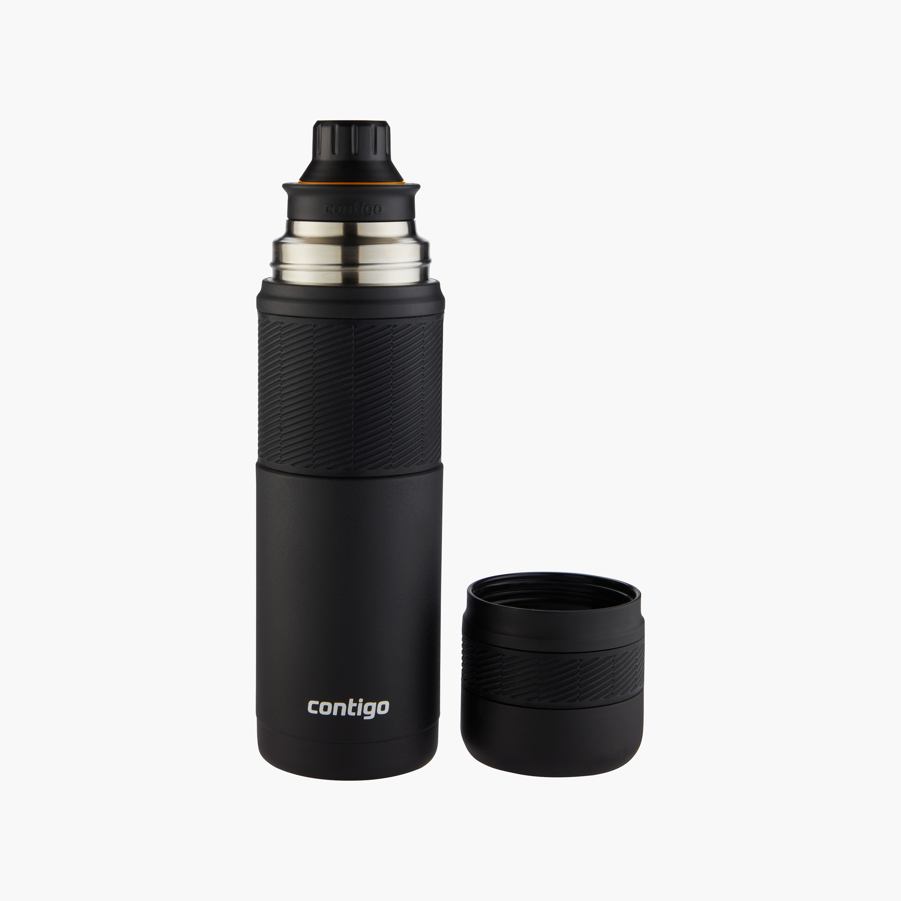 Contigo Plain Stainless Steel Water Bottle with Screw Spout and Leak Resistant Design - 740 ml-school-waterbottles-image-2