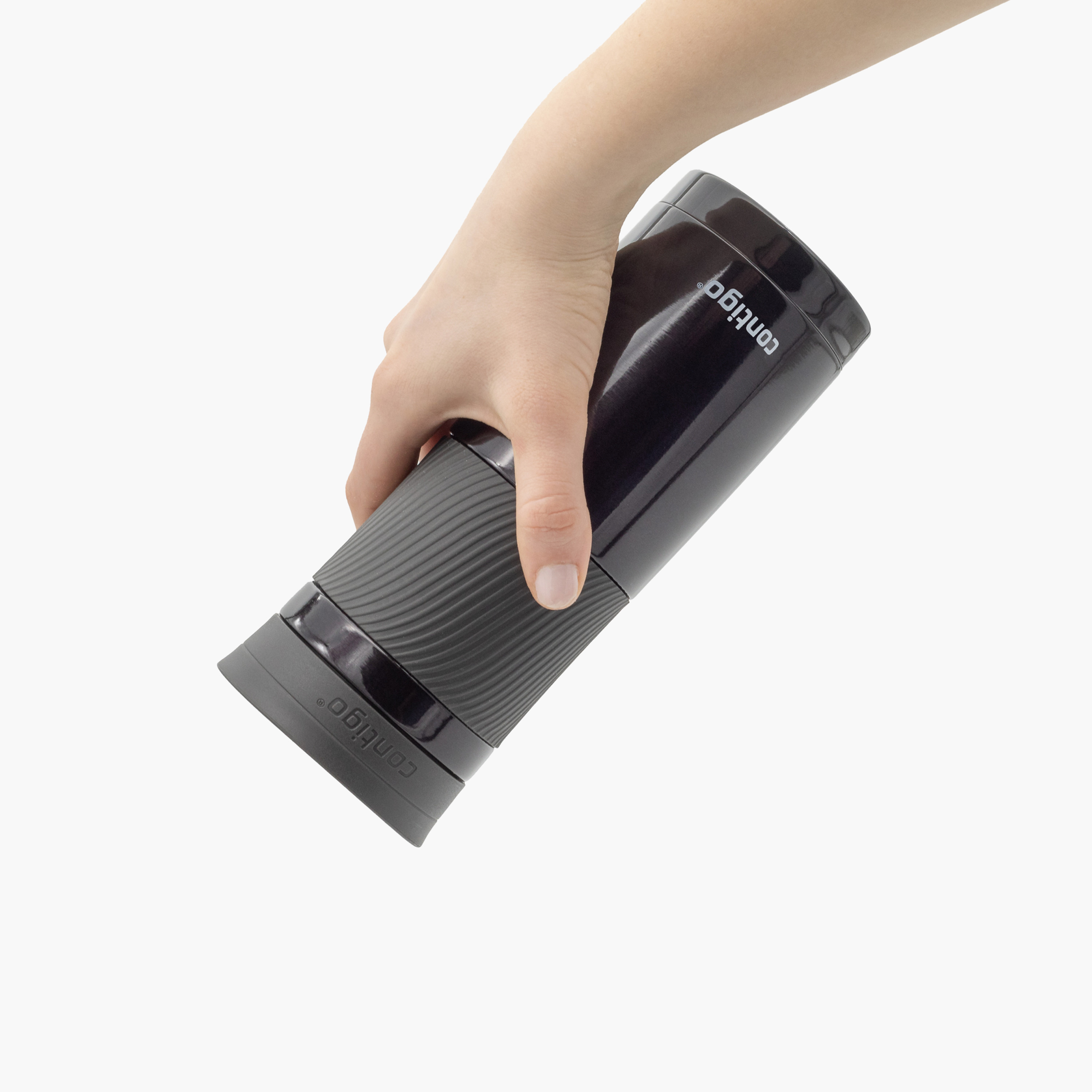 Contigo Plain Stainless Steel Travel Mug with Snap Spout and Leak Resistant Design - 590 ml-school-waterbottles-image-2
