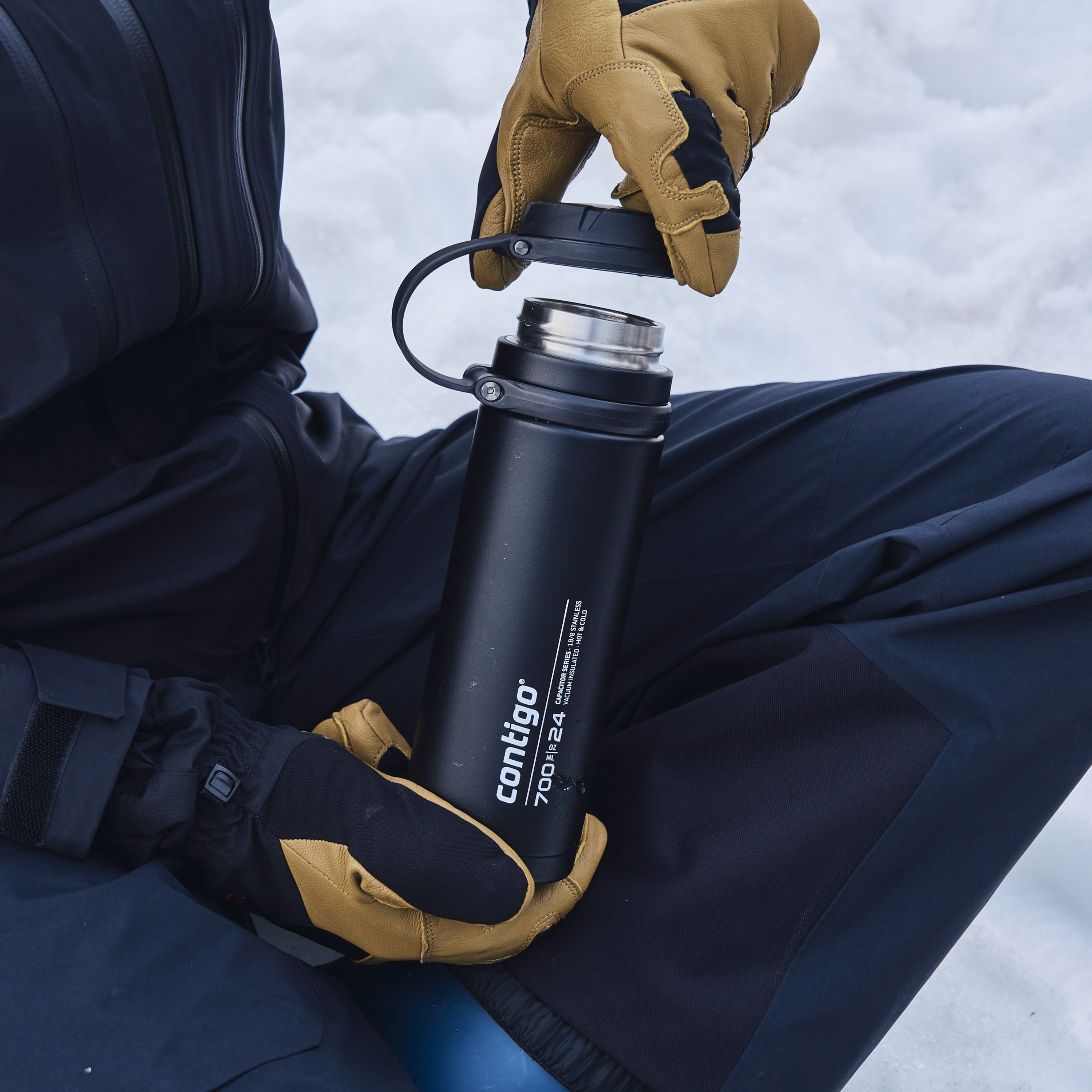 Contigo Plain Stainless Steel Water Bottle with Wide Mouth and Leak Resistant Design - 720 ml-school-waterbottles-image-8