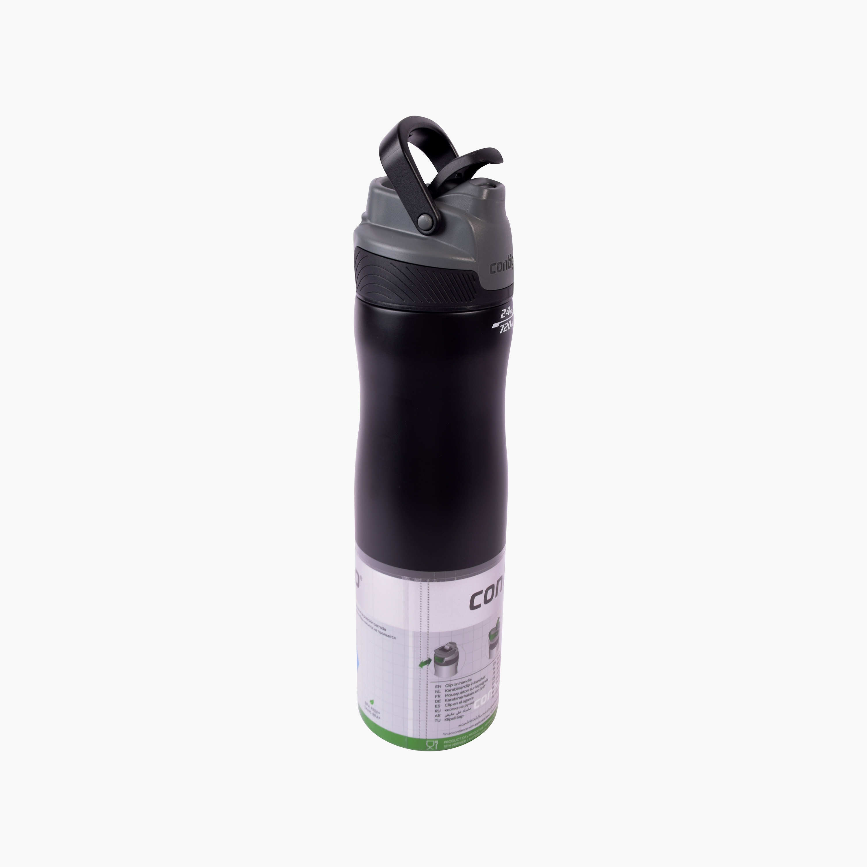 Contigo Plain Stainless Steel Water Bottle with Sipper Spout and Leak Resistant Design - 720 ml-school-waterbottles-image-2