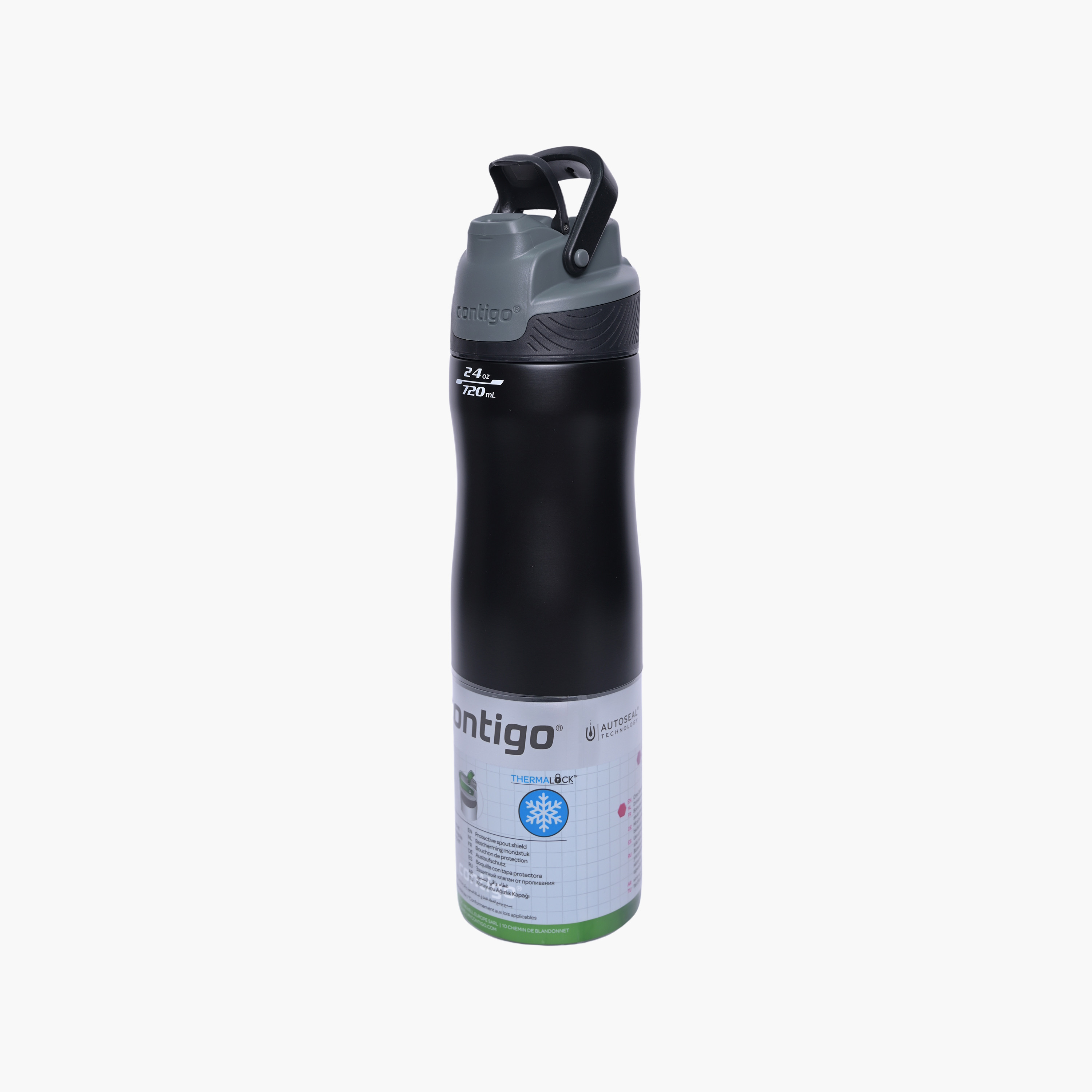Contigo Plain Stainless Steel Water Bottle with Sipper Spout and Leak Resistant Design - 720 ml-school-waterbottles-image-3
