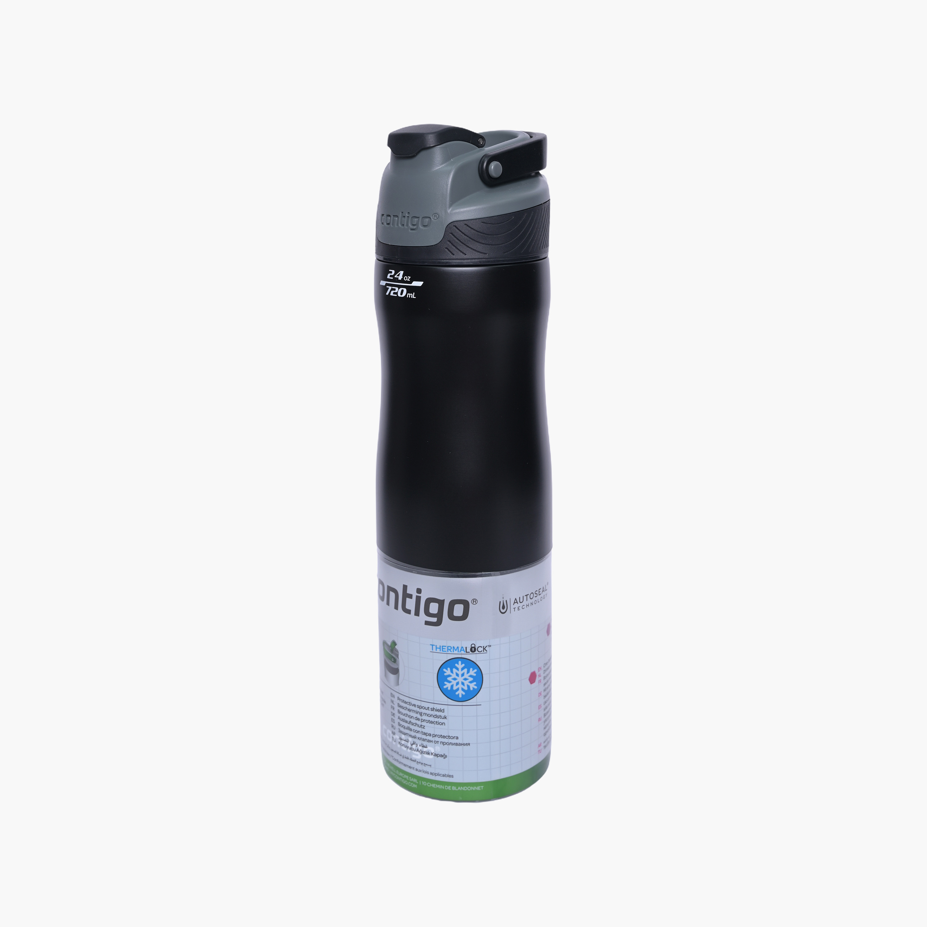 Contigo Plain Stainless Steel Water Bottle with Sipper Spout and Leak Resistant Design - 720 ml-school-waterbottles-image-4