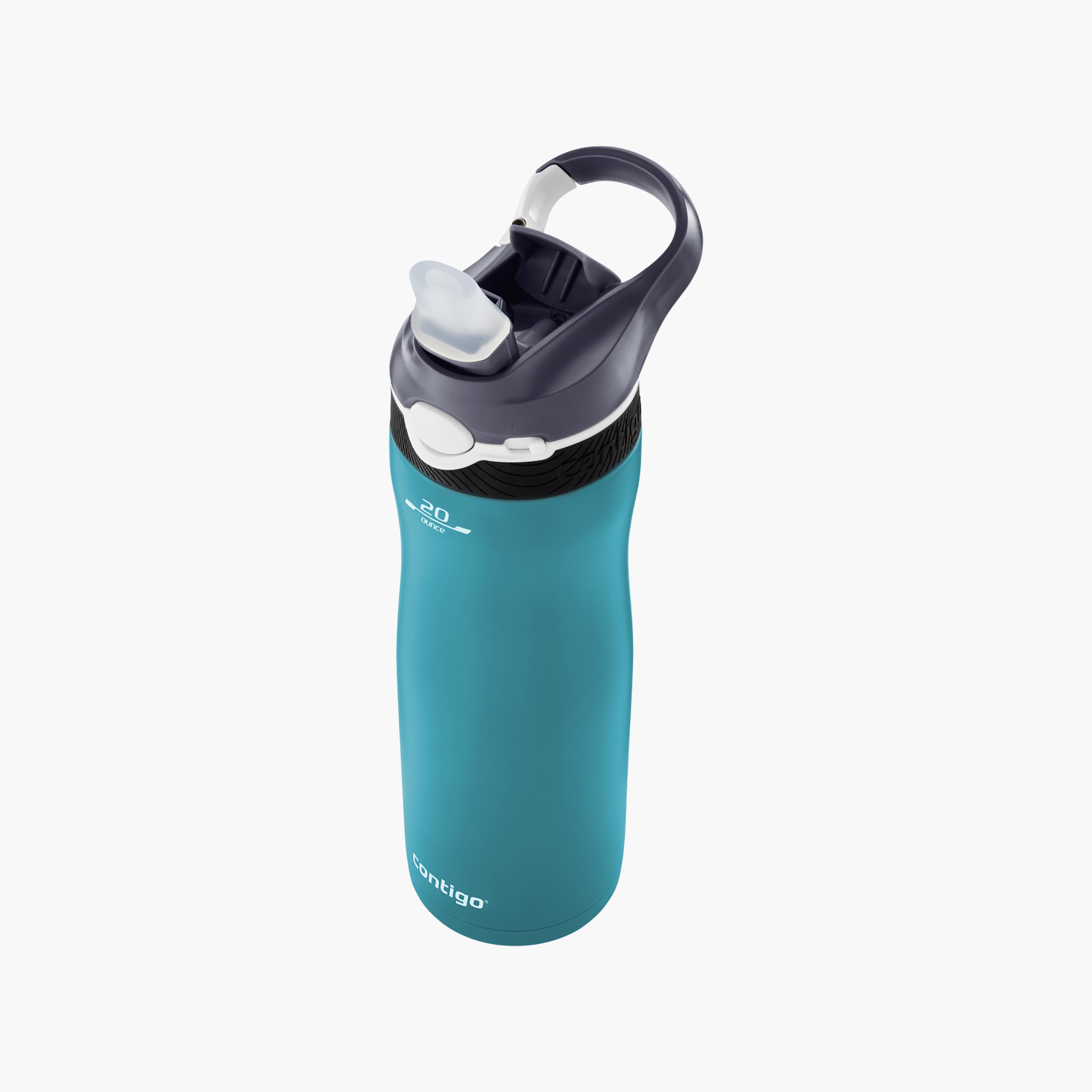 زجاجة مياه سادة من الستانلس ستيل مع فوهة شرب وتصميم مانع للتسرب سعة 590 مل من كونتيجو-school-waterbottles-image-3