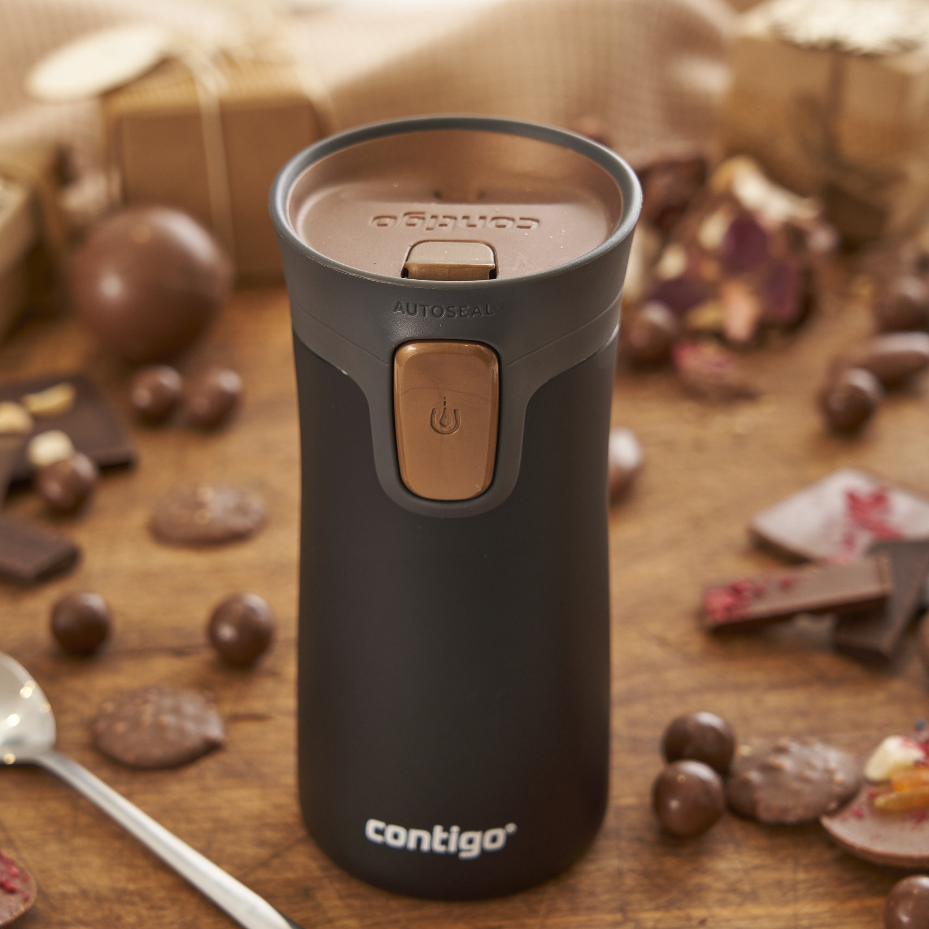 Contigo Plain Stainless Steel Travel Mug with Autoseal Spout and Leak Resistant Design - 300 ml-school-waterbottles-image-8