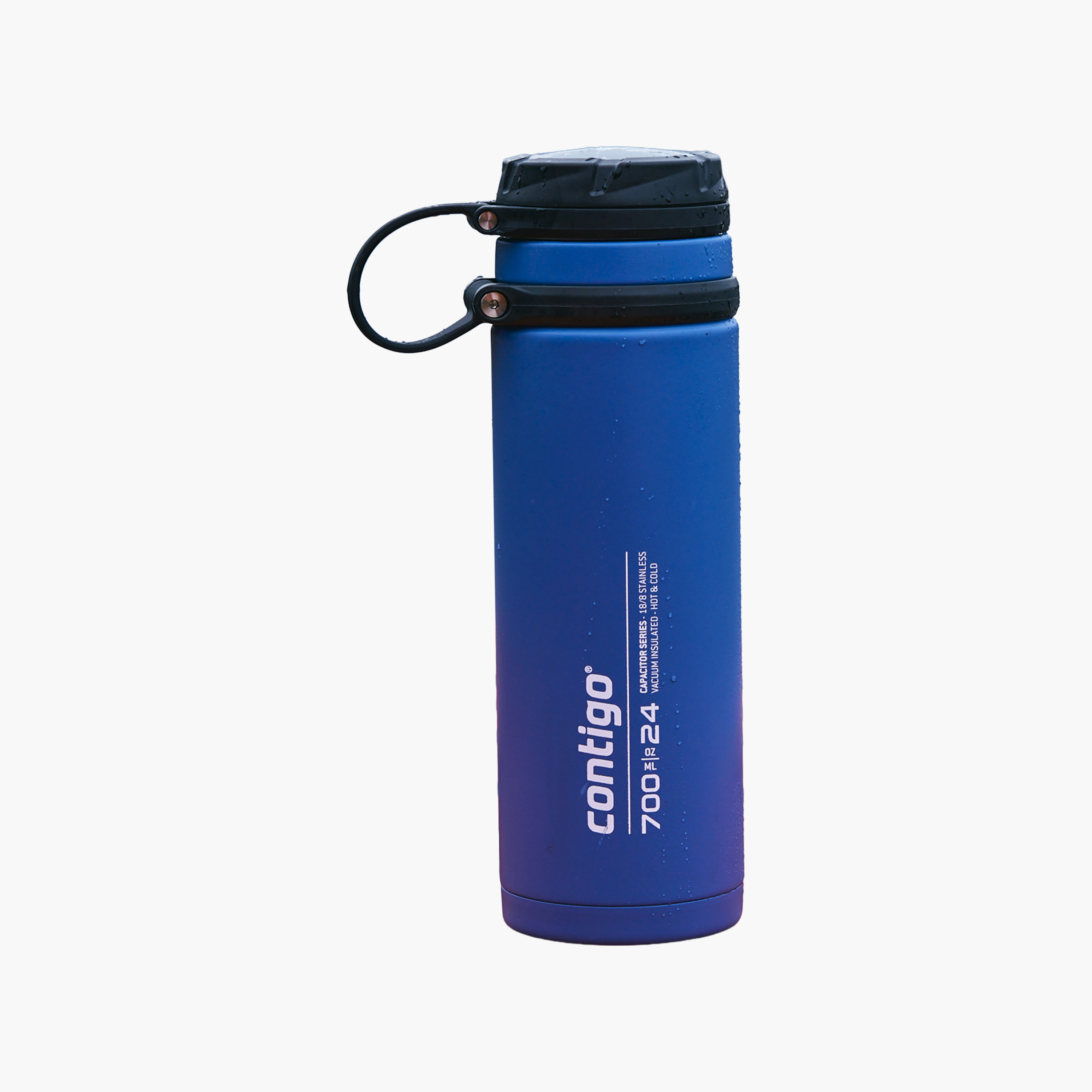 Contigo Plain Stainless Steel Water Bottle with Wide Mouth and Leak Resistant Design - 720 ml-school-waterbottles-image-1