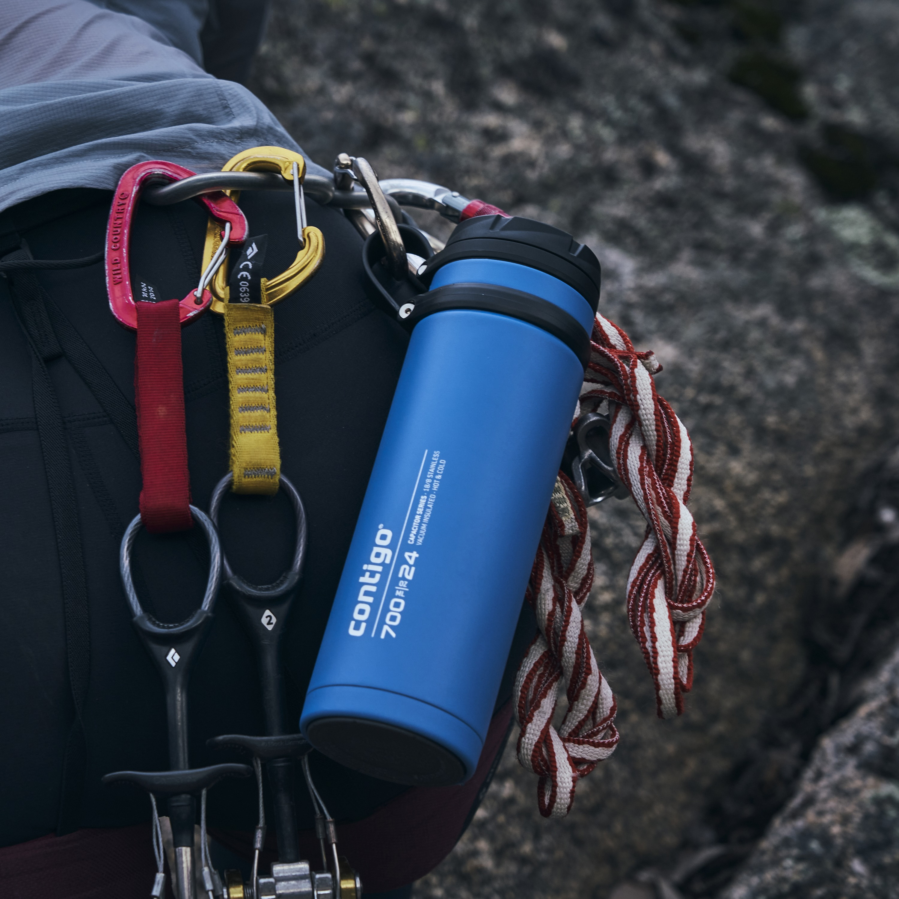 Contigo Plain Stainless Steel Water Bottle with Wide Mouth and Leak Resistant Design - 720 ml-school-waterbottles-image-2