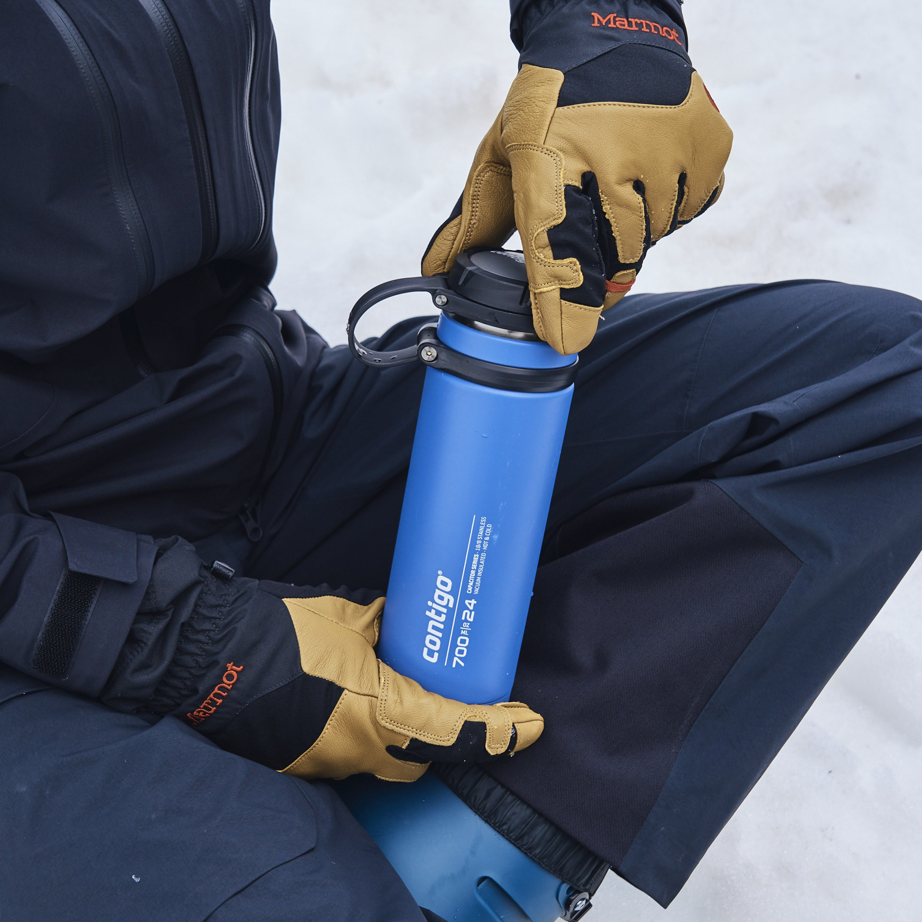 Contigo Plain Stainless Steel Water Bottle with Wide Mouth and Leak Resistant Design - 720 ml-school-waterbottles-image-7
