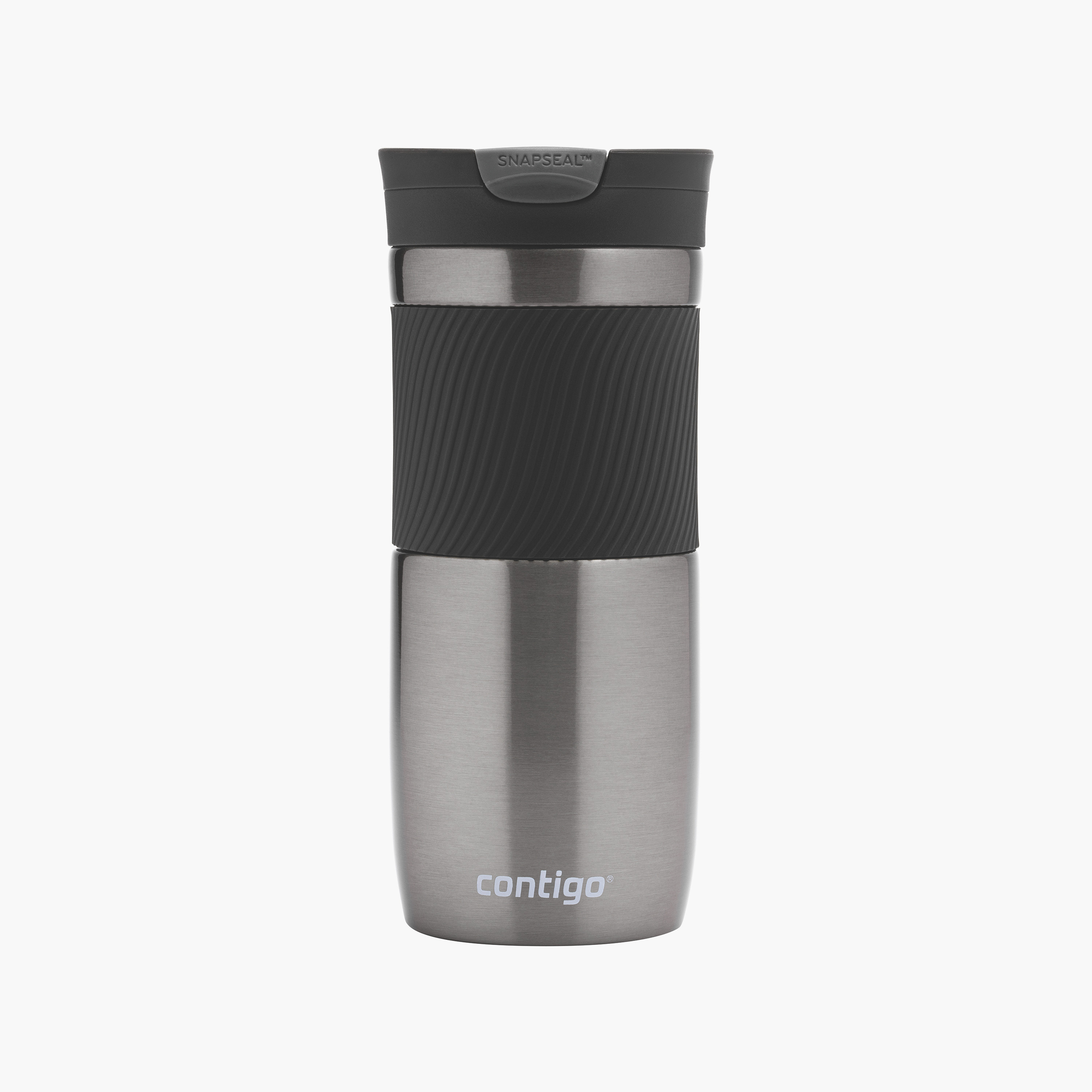 Contigo Plain Stainless Steel Travel Mug with Snap Spout and Leak Resistant Design - 470 ml-school-waterbottles-image-1