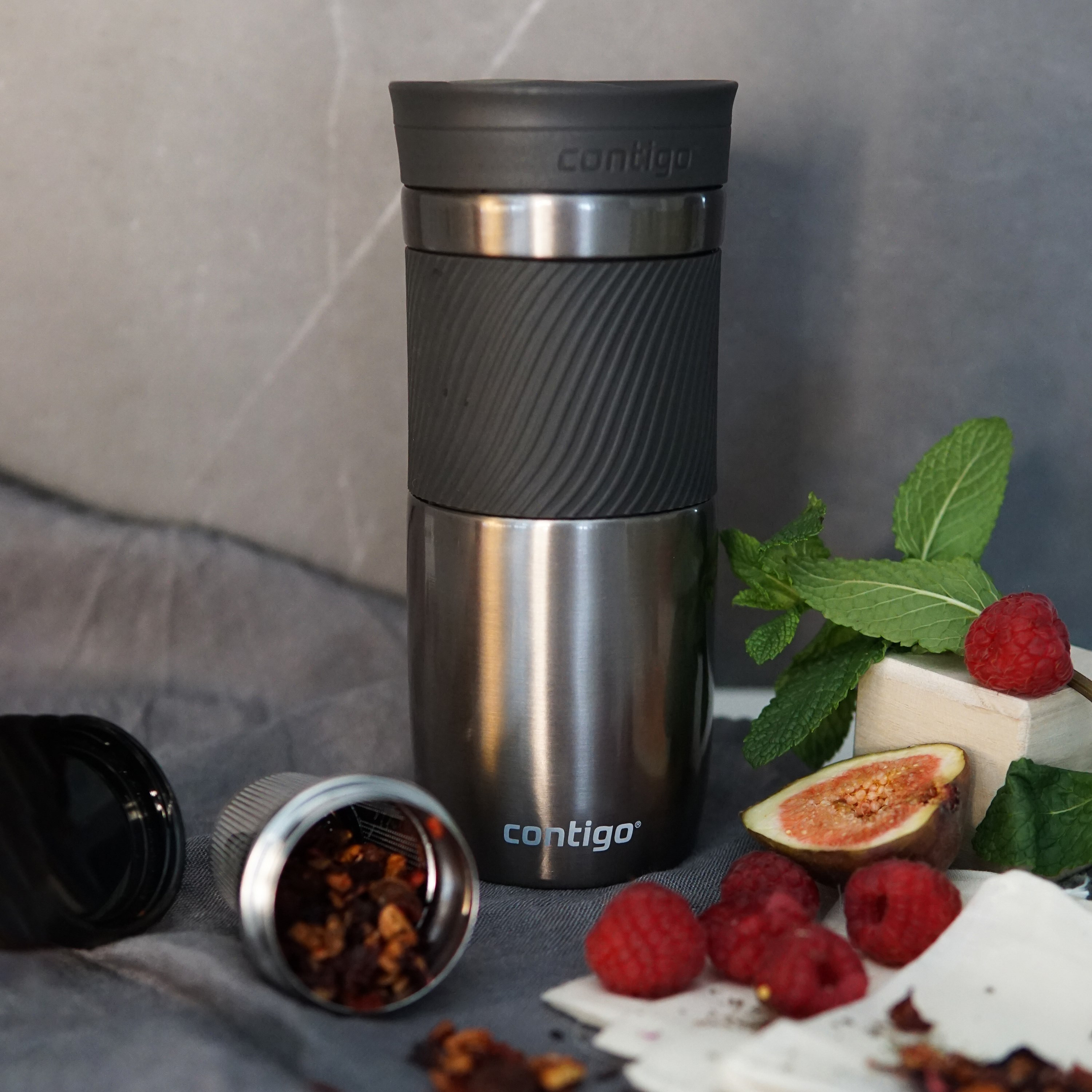 Contigo Plain Stainless Steel Travel Mug with Snap Spout and Leak Resistant Design - 470 ml-school-waterbottles-image-6