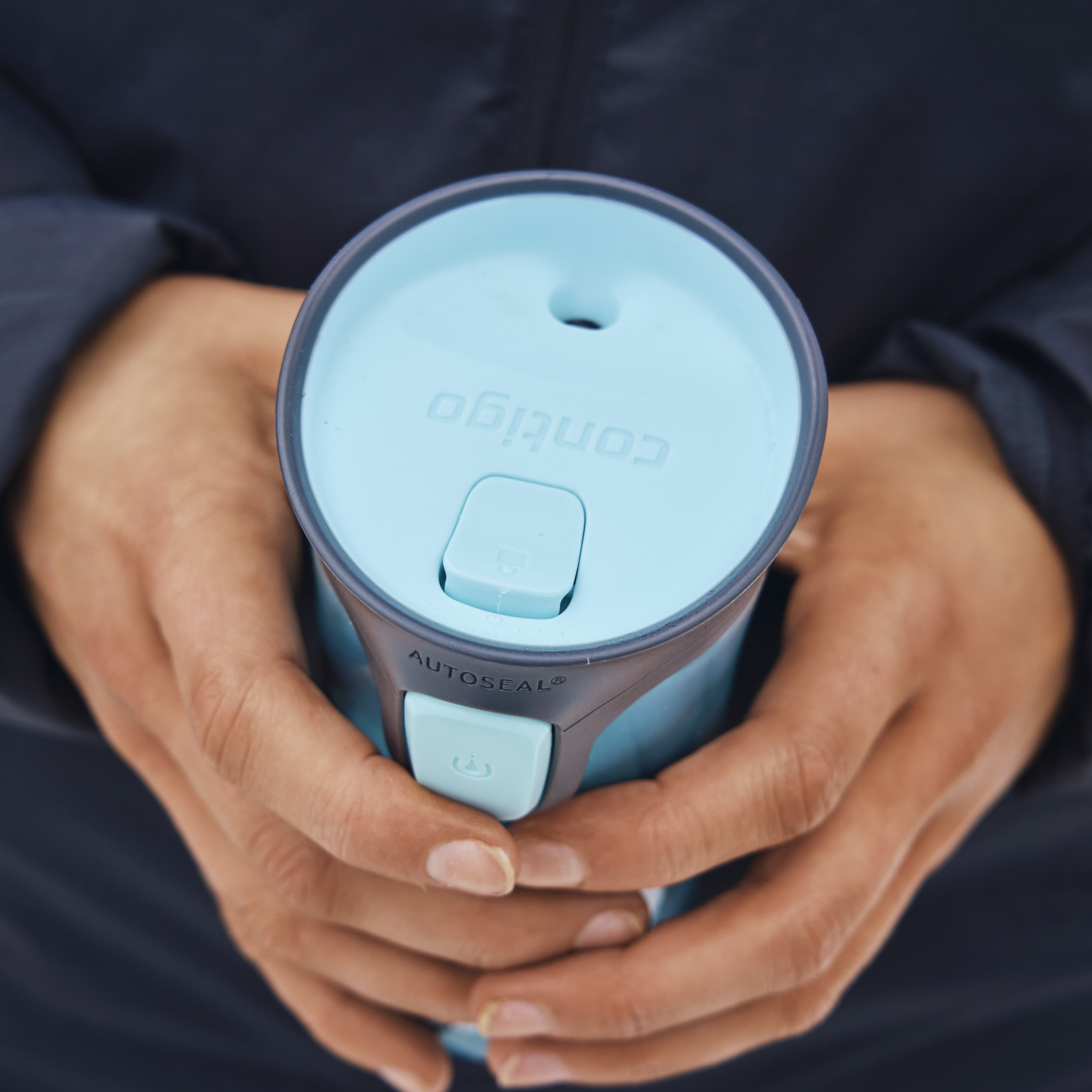 Contigo Plain Stainless Steel Travel Mug with Autoseal Spout and Leak Resistant Design - 300 ml-school-waterbottles-image-8
