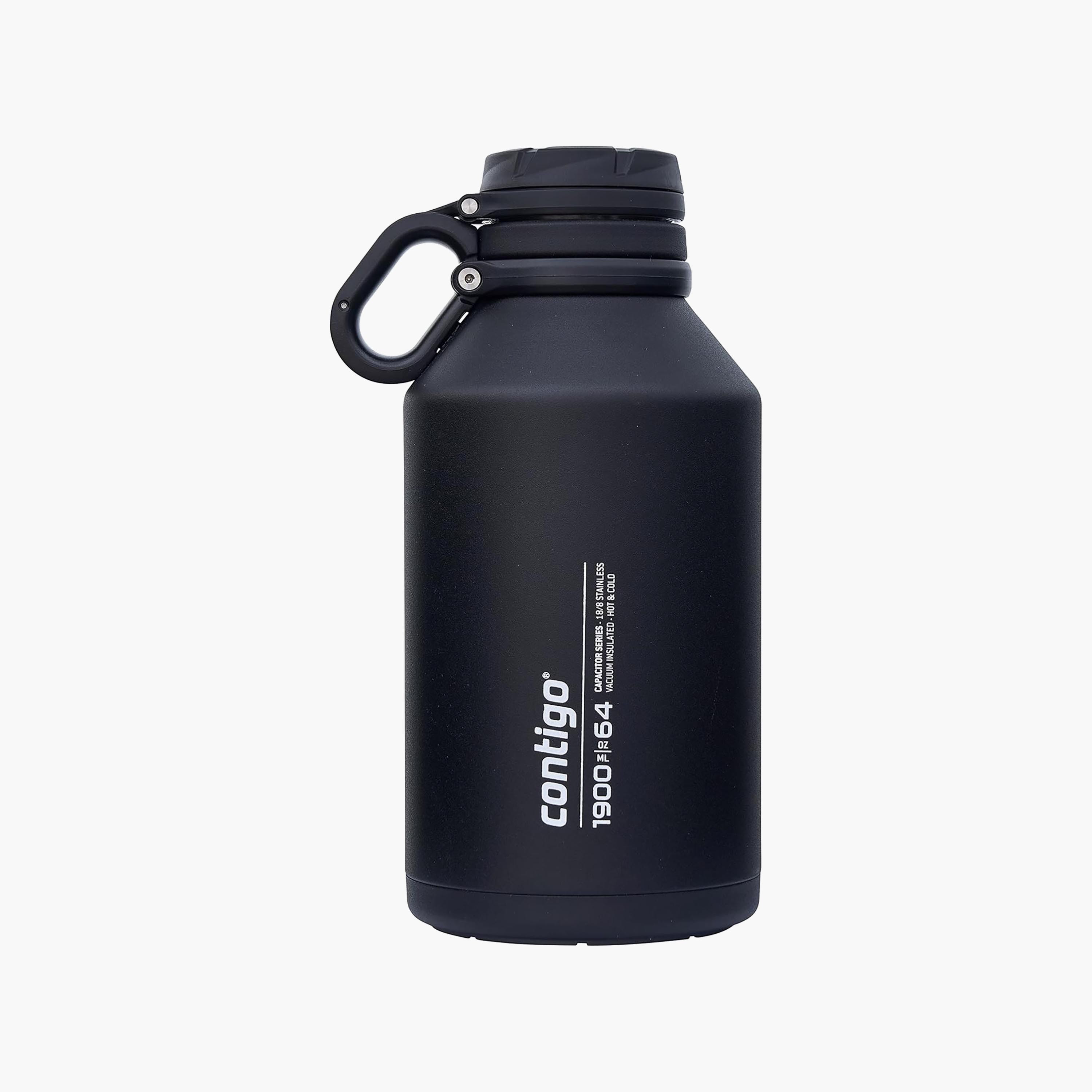 Contigo Plain Stainless Steel Water Bottle with Wide Mouth and Leak Resistant Design - 1900 ml-school-waterbottles-image-1