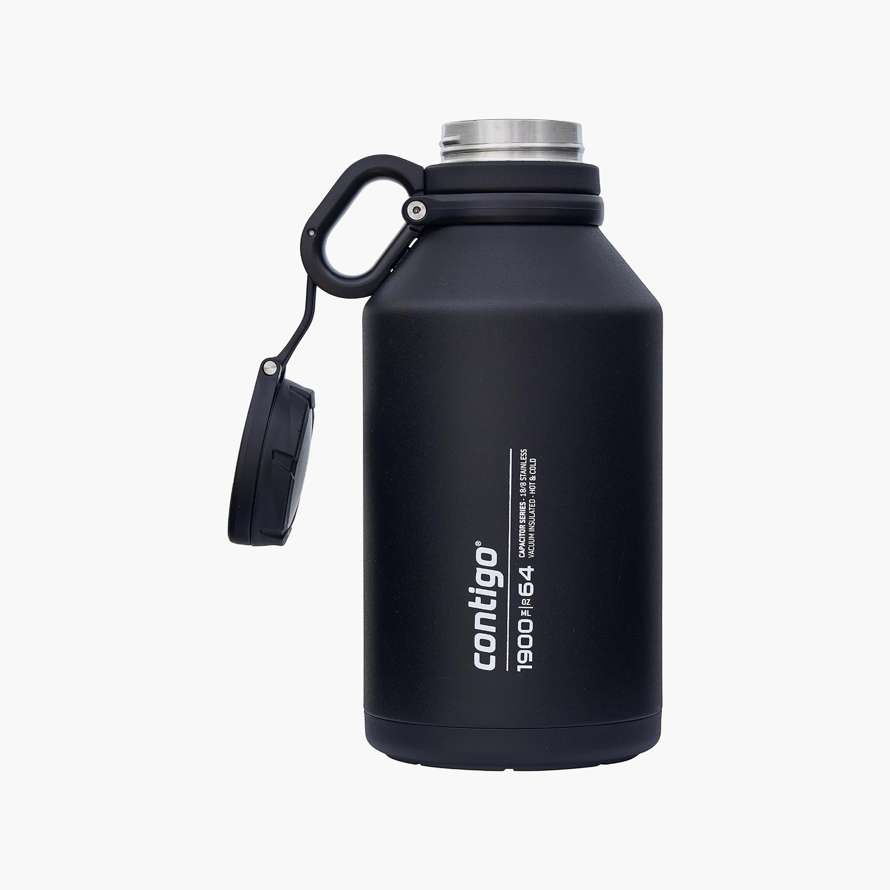 Contigo Plain Stainless Steel Water Bottle with Wide Mouth and Leak Resistant Design - 1900 ml-school-waterbottles-image-3