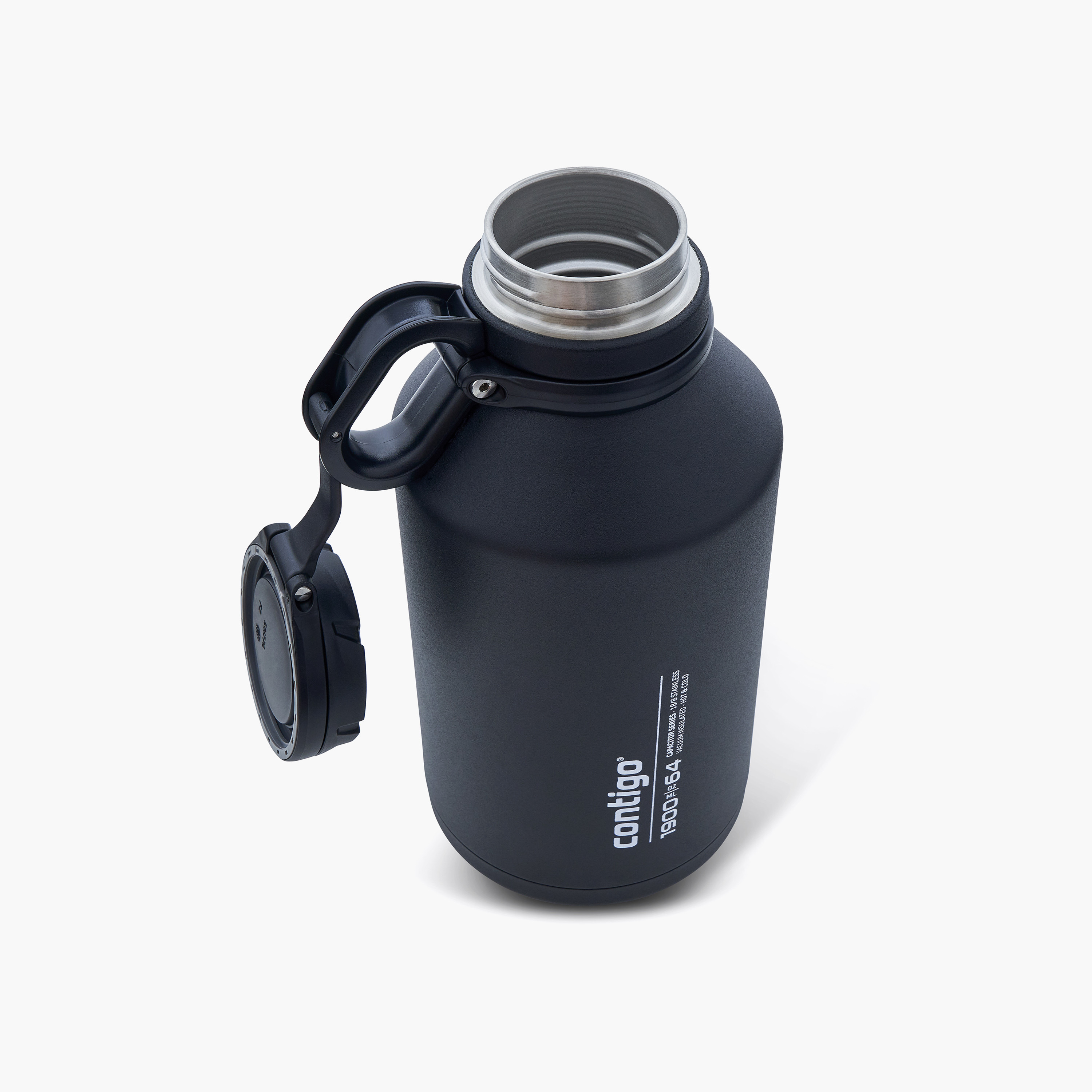 Contigo Plain Stainless Steel Water Bottle with Wide Mouth and Leak Resistant Design - 1900 ml-school-waterbottles-image-4