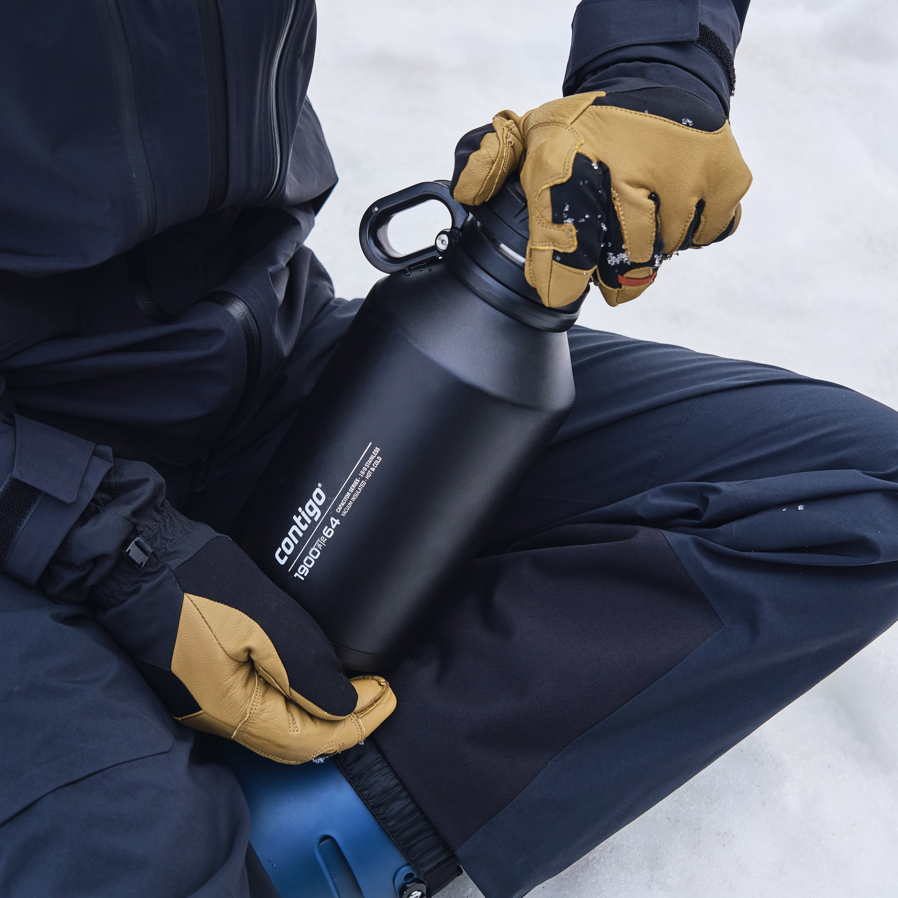 Contigo Plain Stainless Steel Water Bottle with Wide Mouth and Leak Resistant Design - 1900 ml-school-waterbottles-image-7