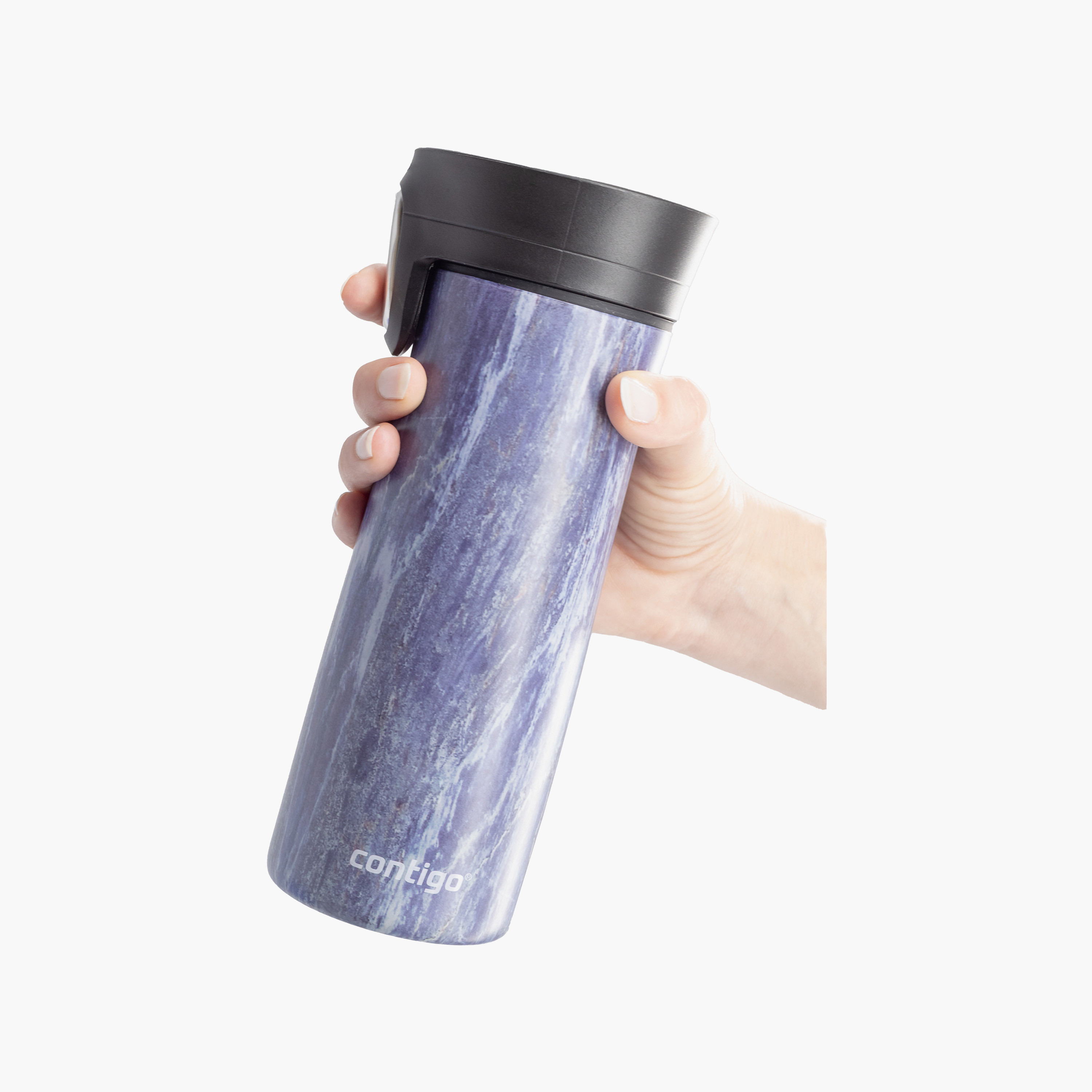 Contigo Abstract Stainless Steel Travel Mug with Autoseal Spout and Leak Resistant Design - 420 ml-school-waterbottles-image-7