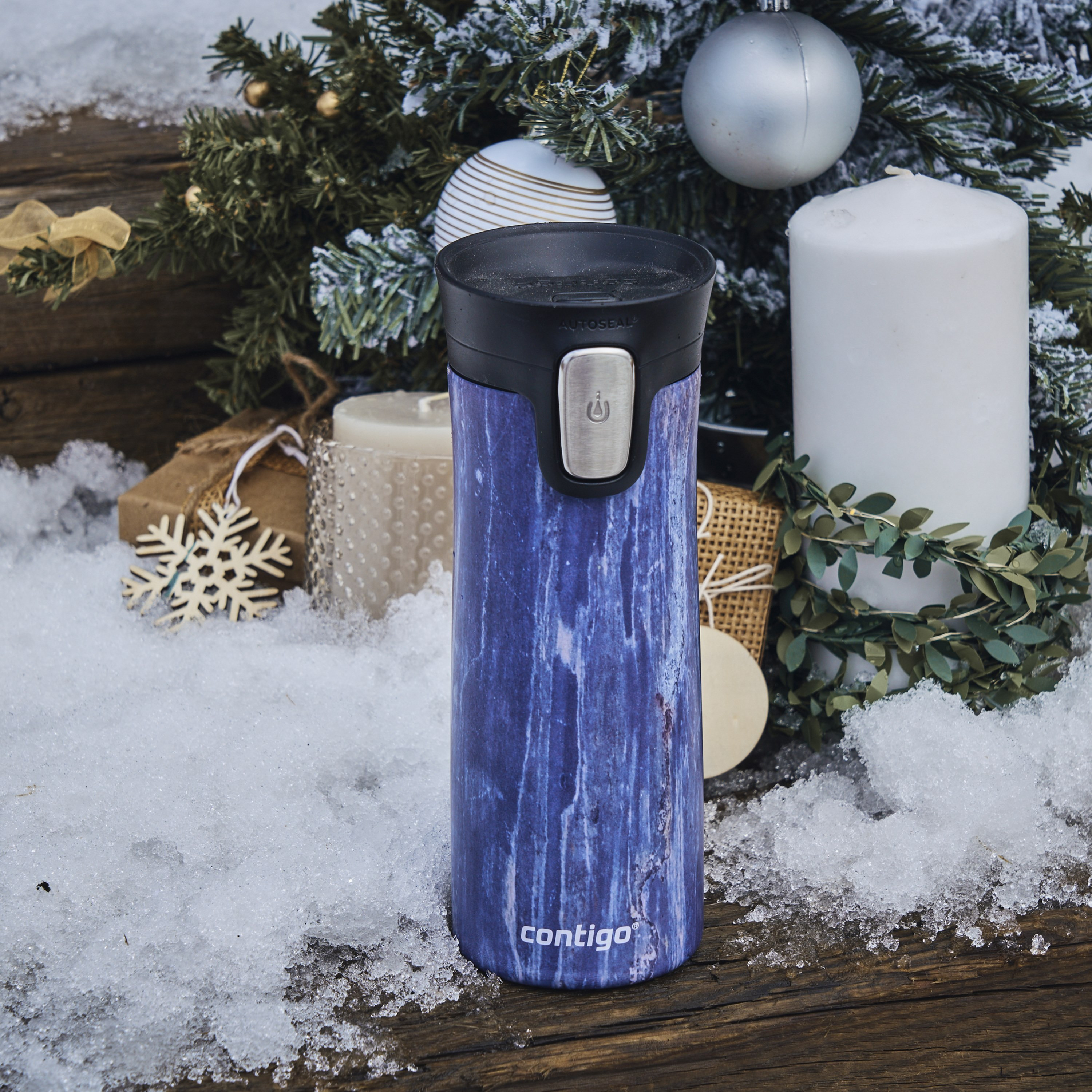 Contigo Abstract Stainless Steel Travel Mug with Autoseal Spout and Leak Resistant Design - 420 ml-school-waterbottles-image-8