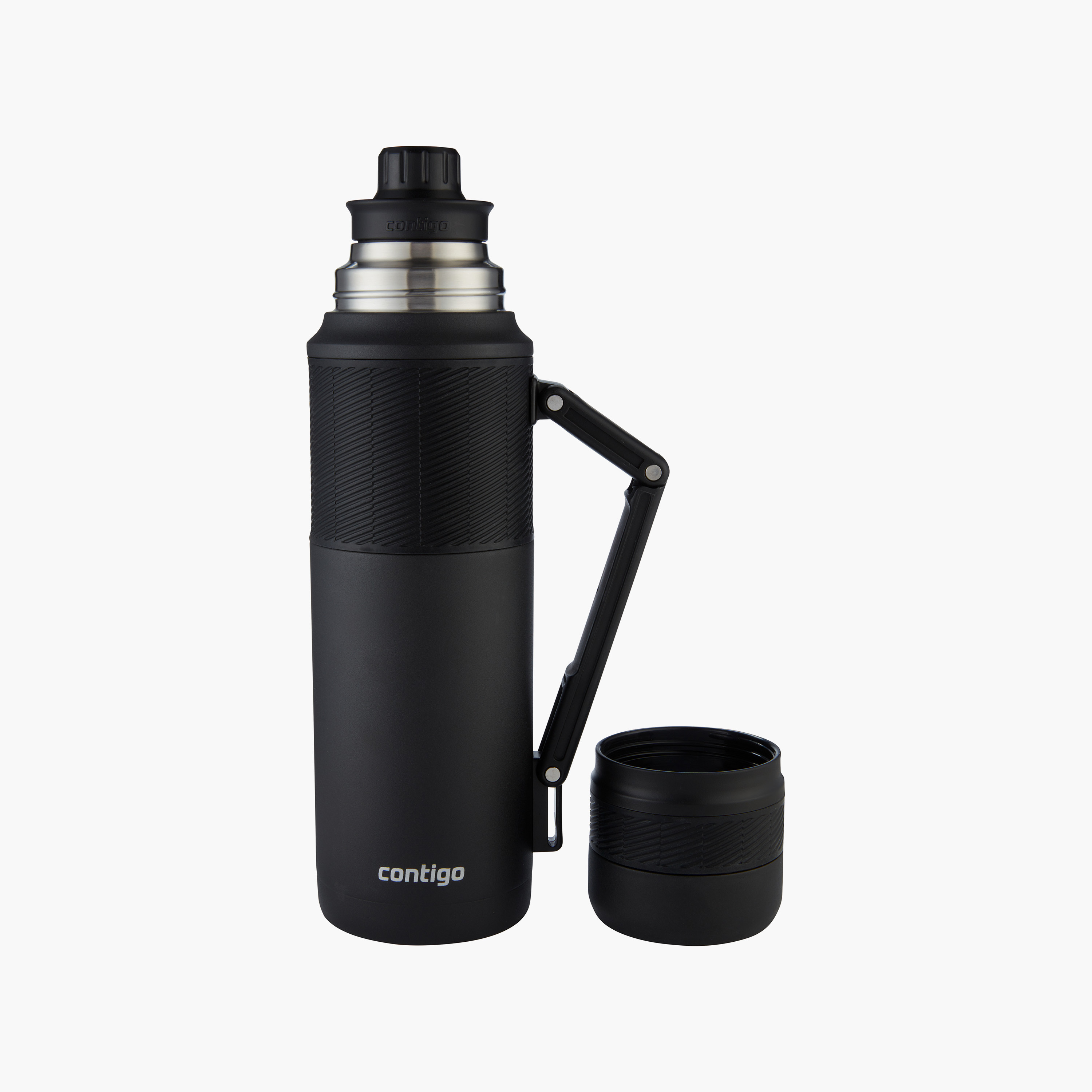 Contigo Plain Stainless Steel Water Bottle with Screw Spout and Leak Resistant Design - 1200 ml-school-waterbottles-image-3