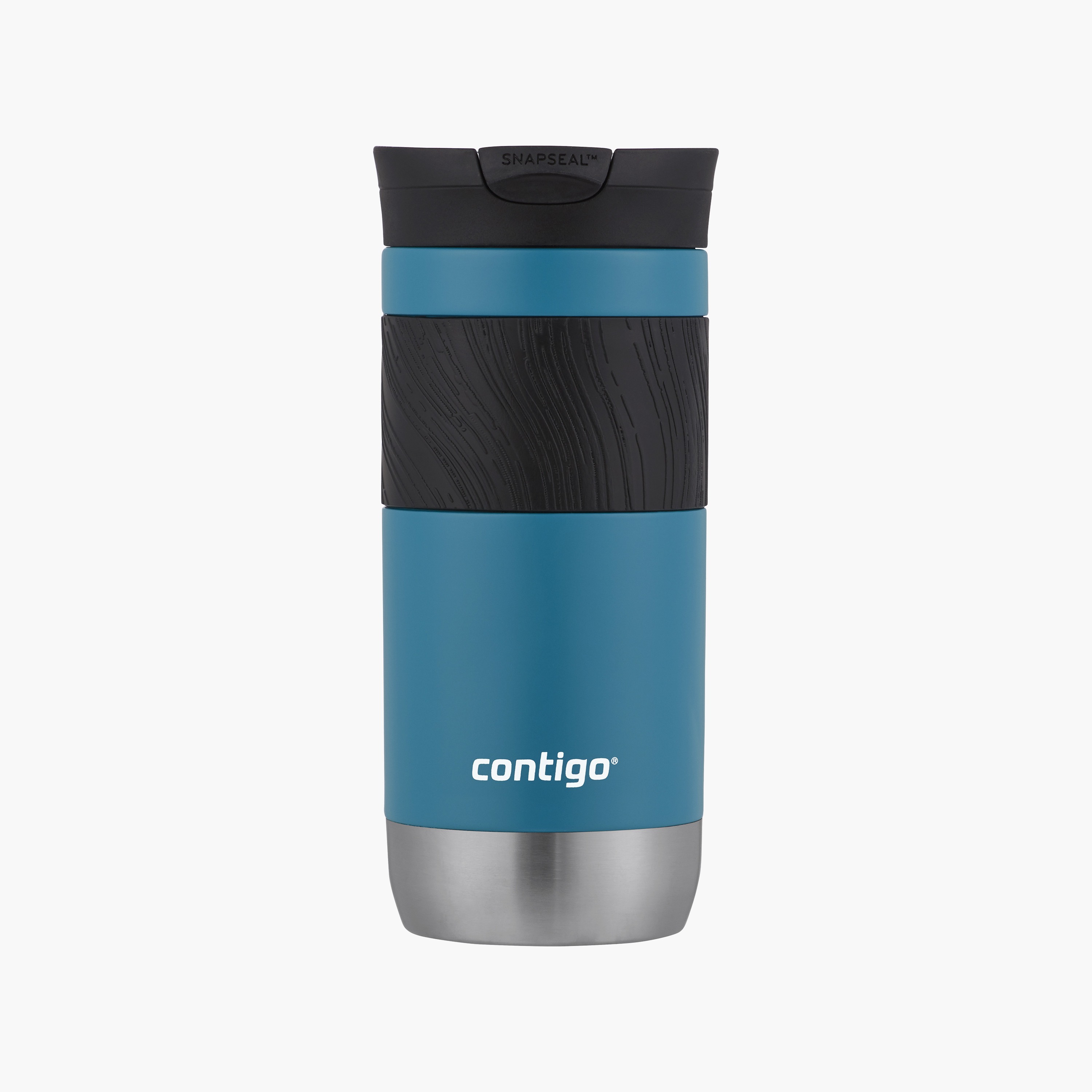 Contigo Plain Stainless Steel Travel Mug with Snap Spout and Leak Resistant Design - 470 ml-school-waterbottles-image-1