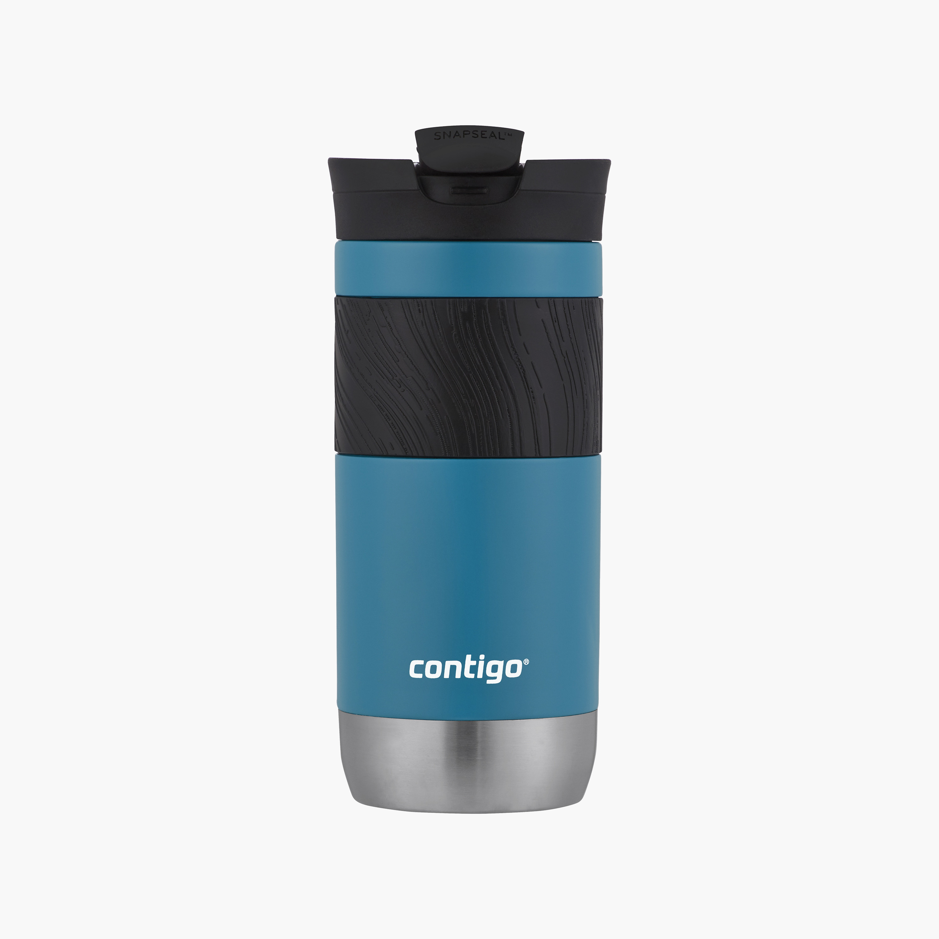 Contigo Plain Stainless Steel Travel Mug with Snap Spout and Leak Resistant Design - 470 ml-school-waterbottles-image-2