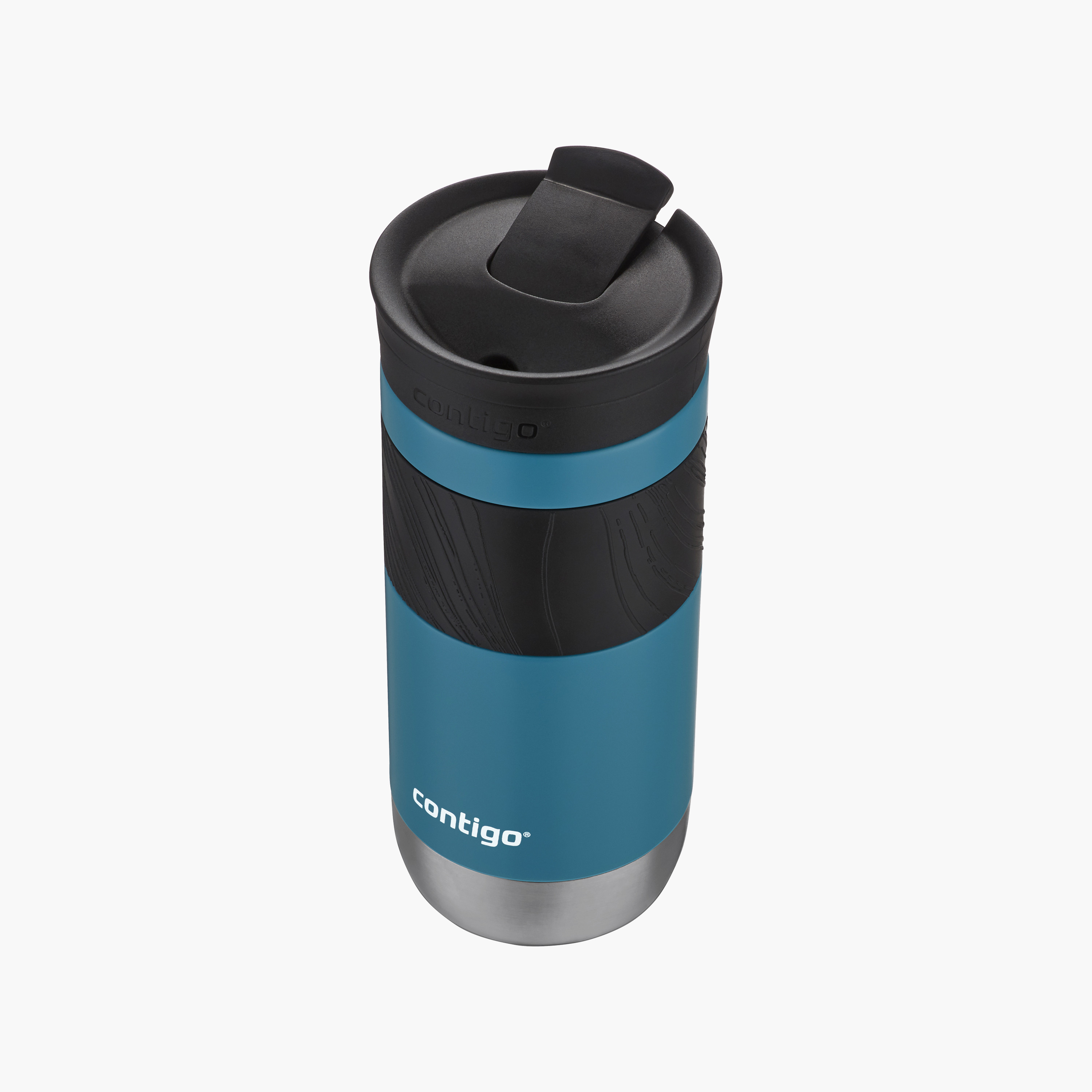 Contigo Plain Stainless Steel Travel Mug with Snap Spout and Leak Resistant Design - 470 ml-school-waterbottles-image-3