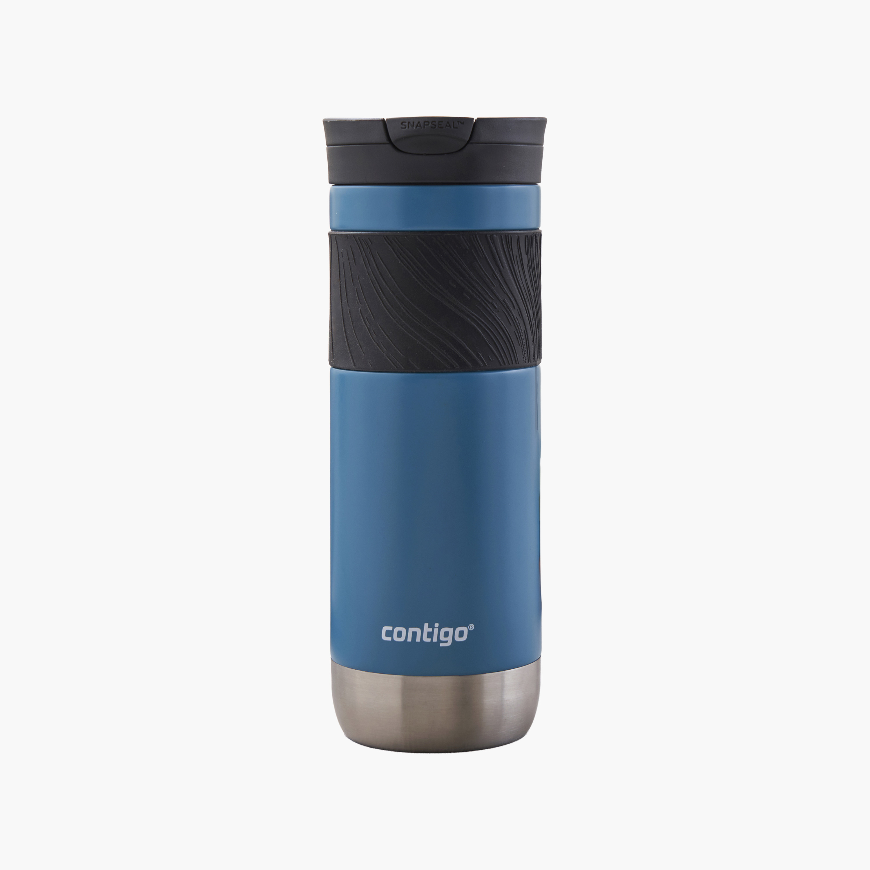 Contigo Plain Stainless Steel Travel Mug with Snap Spout and Leak Resistant Design - 590 ml-school-waterbottles-image-1