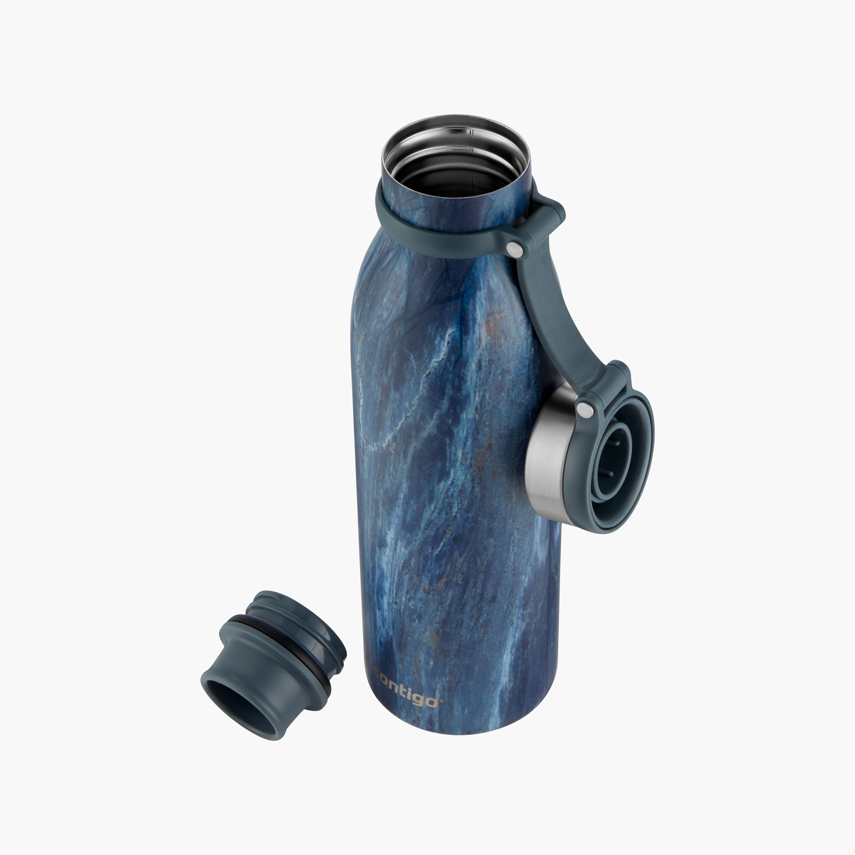 Contigo Abstract Stainless Steel Water Bottle with Wide Mouth and Leak Resistant Design - 590 ml-school-waterbottles-image-5