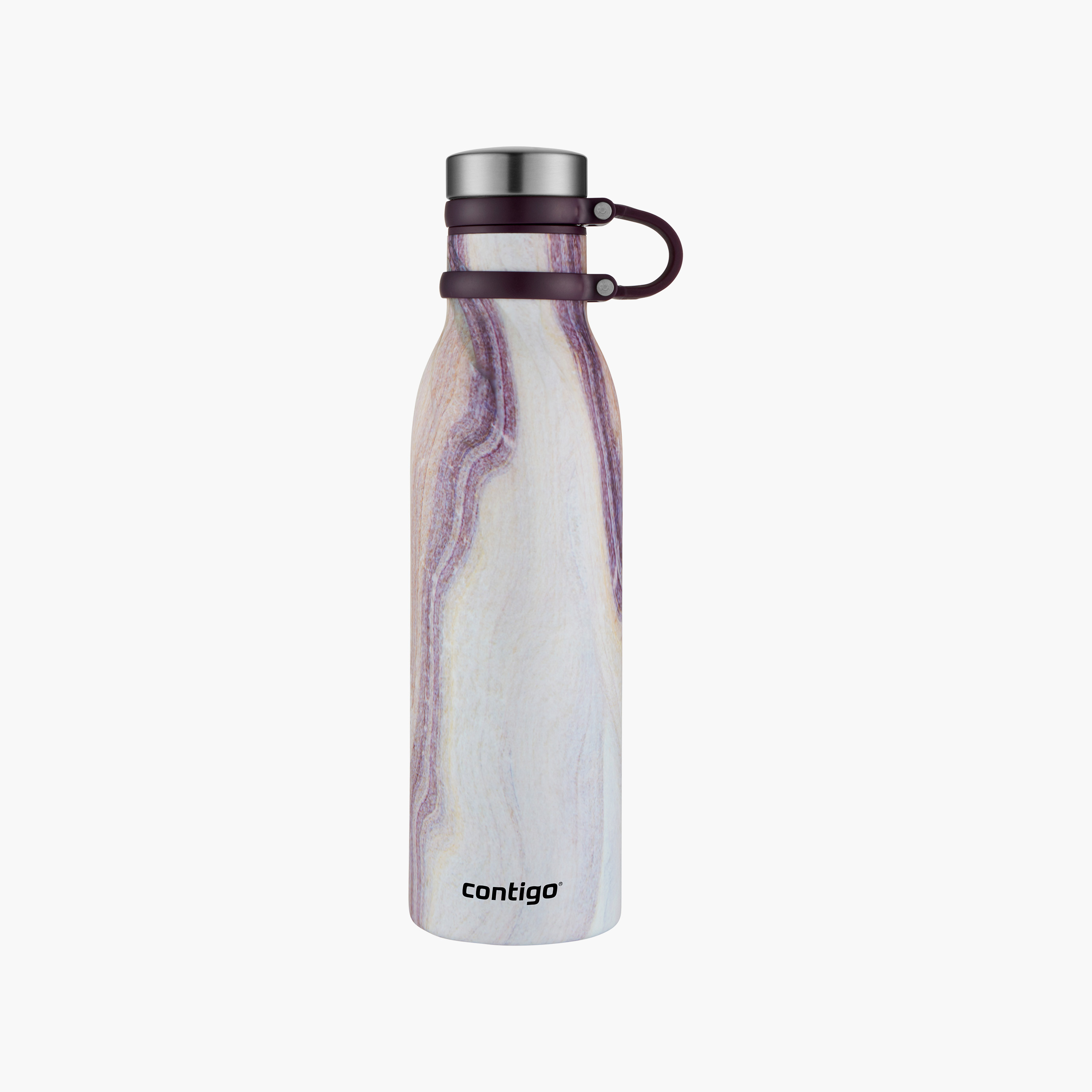 Contigo Abstract Stainless Steel Water Bottle with Wide Mouth and Leak Resistant Design - 590 ml-school-waterbottles-image-1