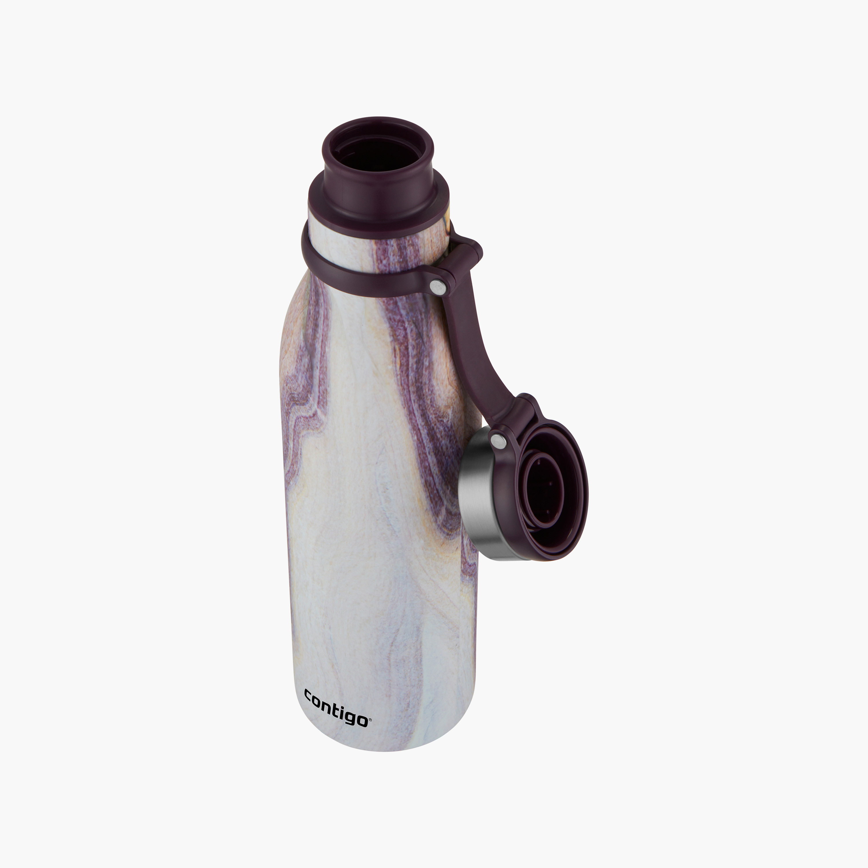 Contigo Abstract Stainless Steel Water Bottle with Wide Mouth and Leak Resistant Design - 590 ml-school-waterbottles-image-4