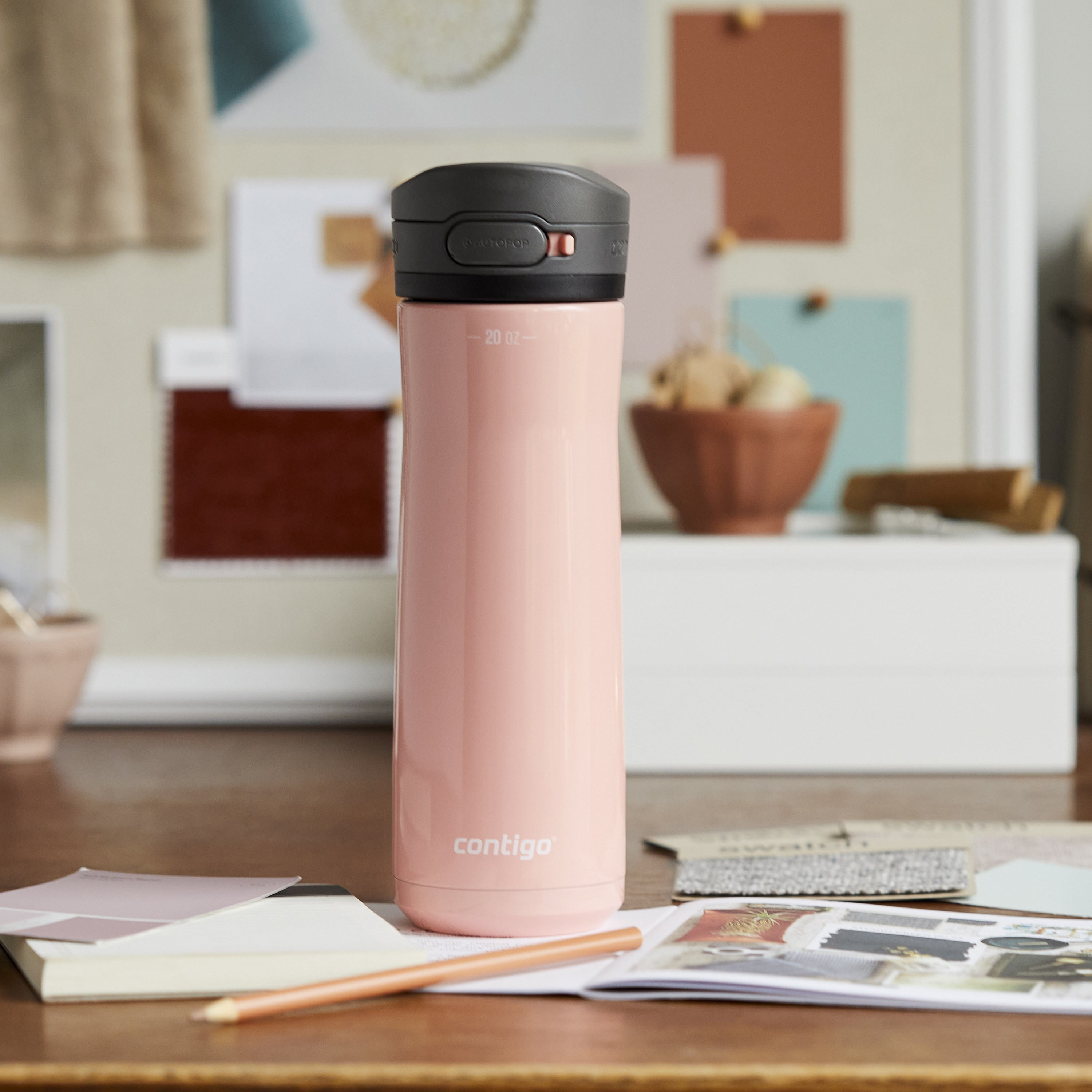 Contigo Plain Stainless Steel Water Bottle with Autoseal Spout and Leak Resistant Design - 590 ml-school-waterbottles-image-11