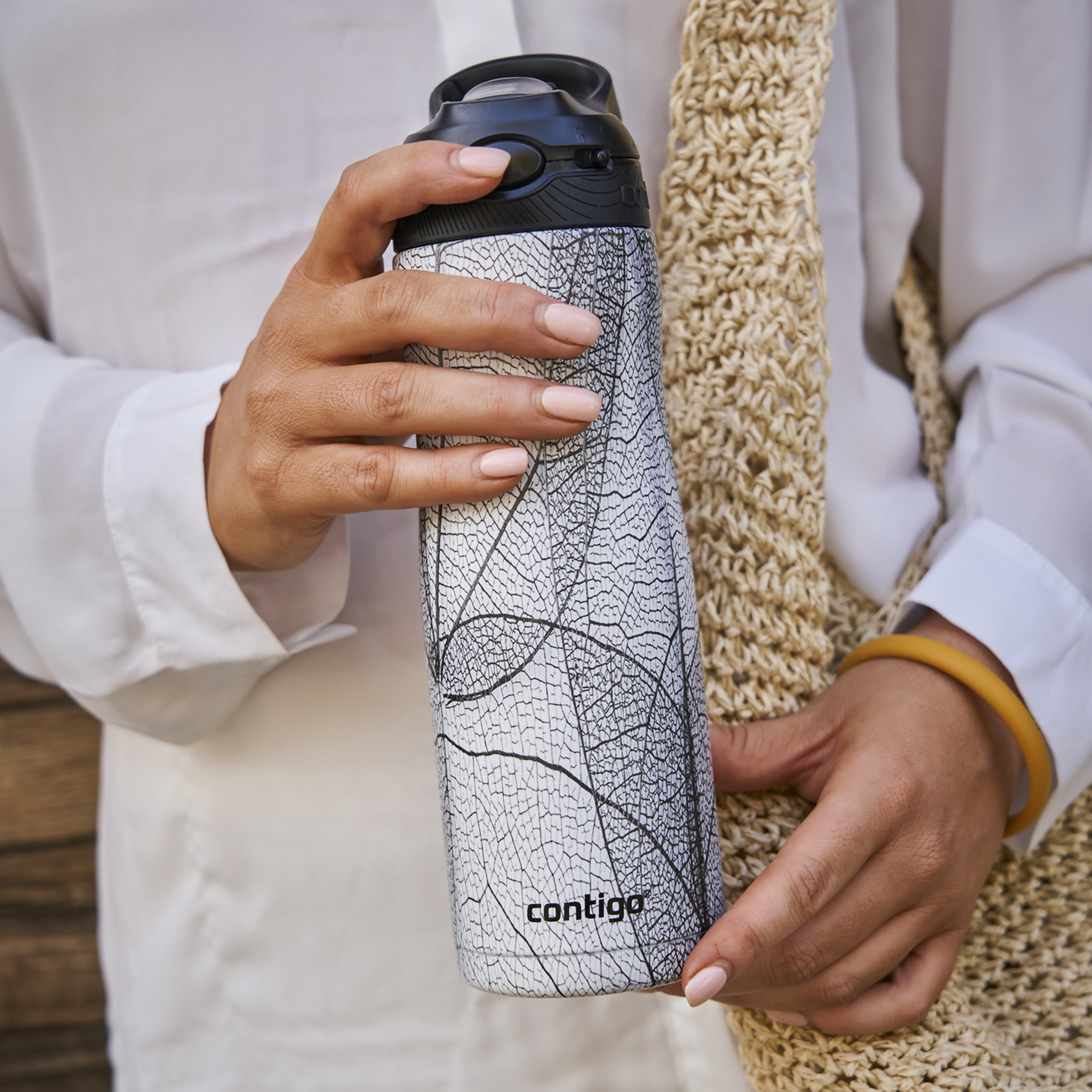 Contigo Printed Stainless Steel Water Bottle with Sipper Spout and Leak Resistant Design - 590 ml-school-waterbottles-image-6