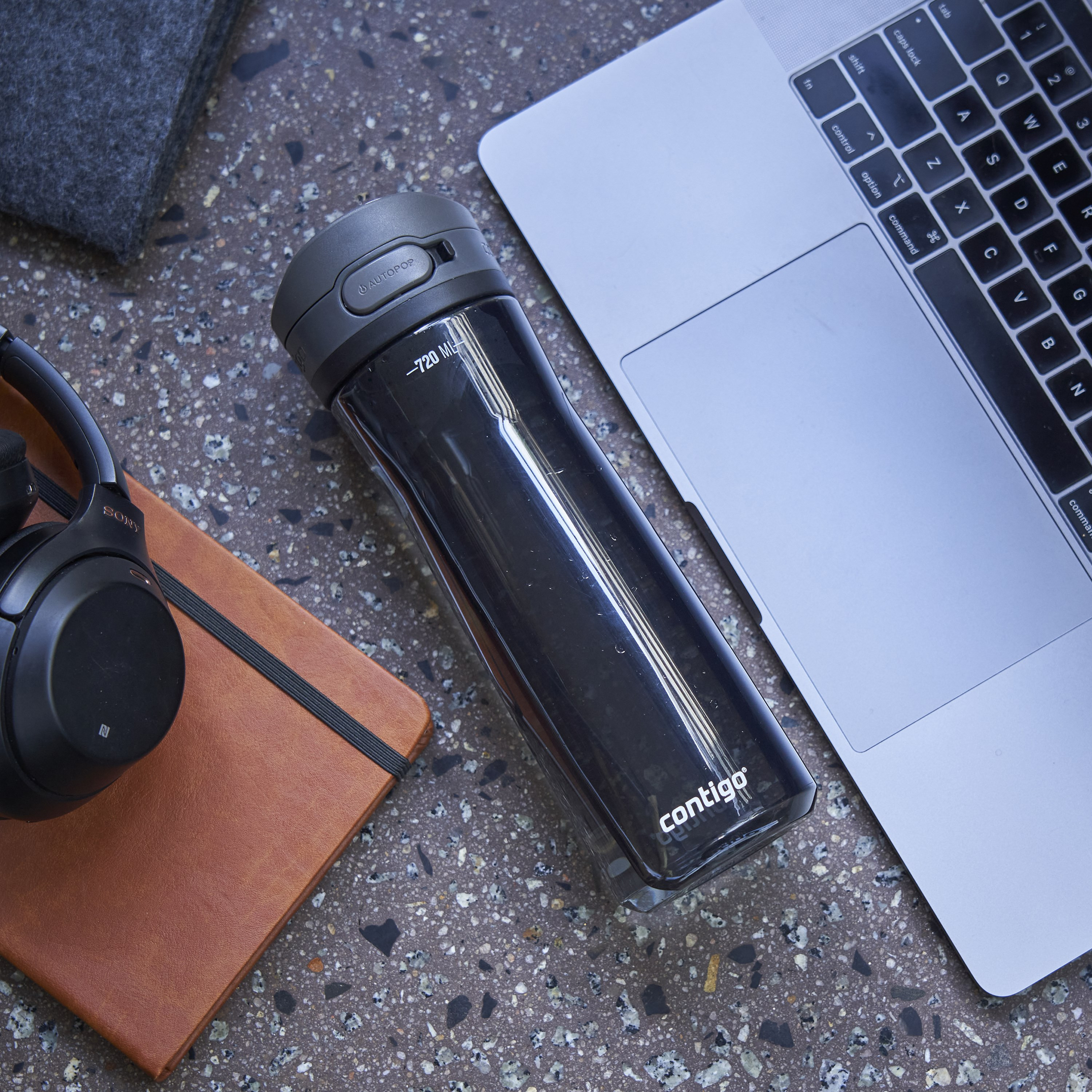 Contigo Plain Tritan Water Bottle with Autoseal Spout and Leak Resistant Design - 720 ml-school-waterbottles-image-10