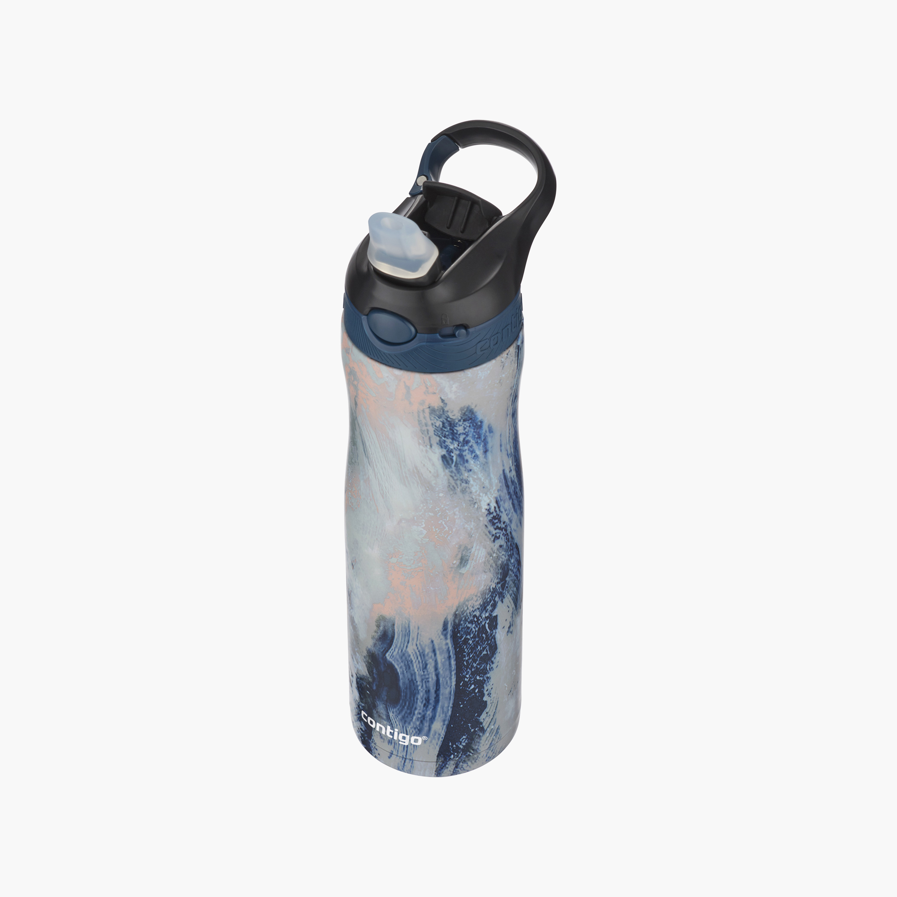 Contigo Abstract Stainless Steel Water Bottle with Sipper Spout and Leak Resistant Design - 590 ml-school-waterbottles-image-2