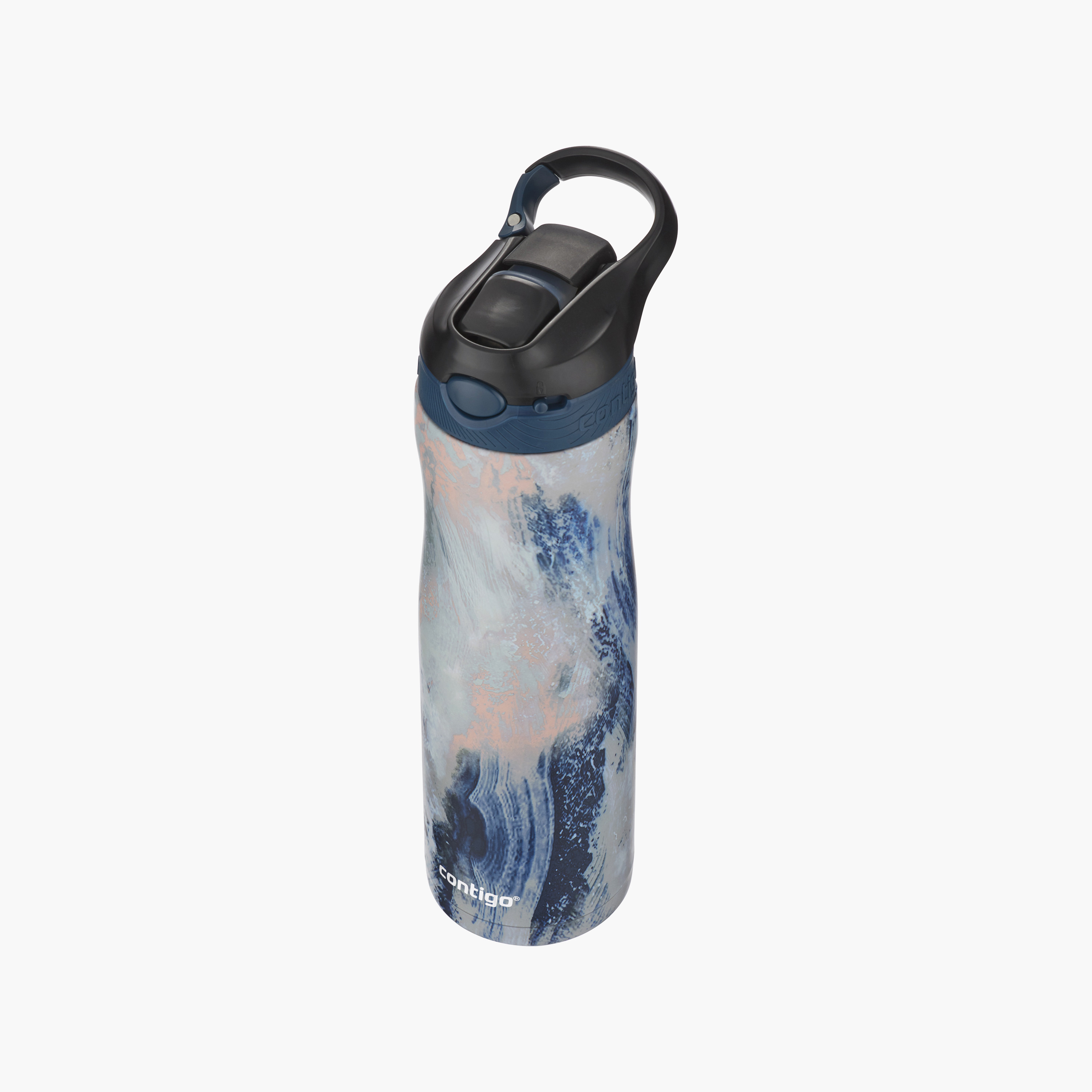 Contigo Abstract Stainless Steel Water Bottle with Sipper Spout and Leak Resistant Design - 590 ml-school-waterbottles-image-3
