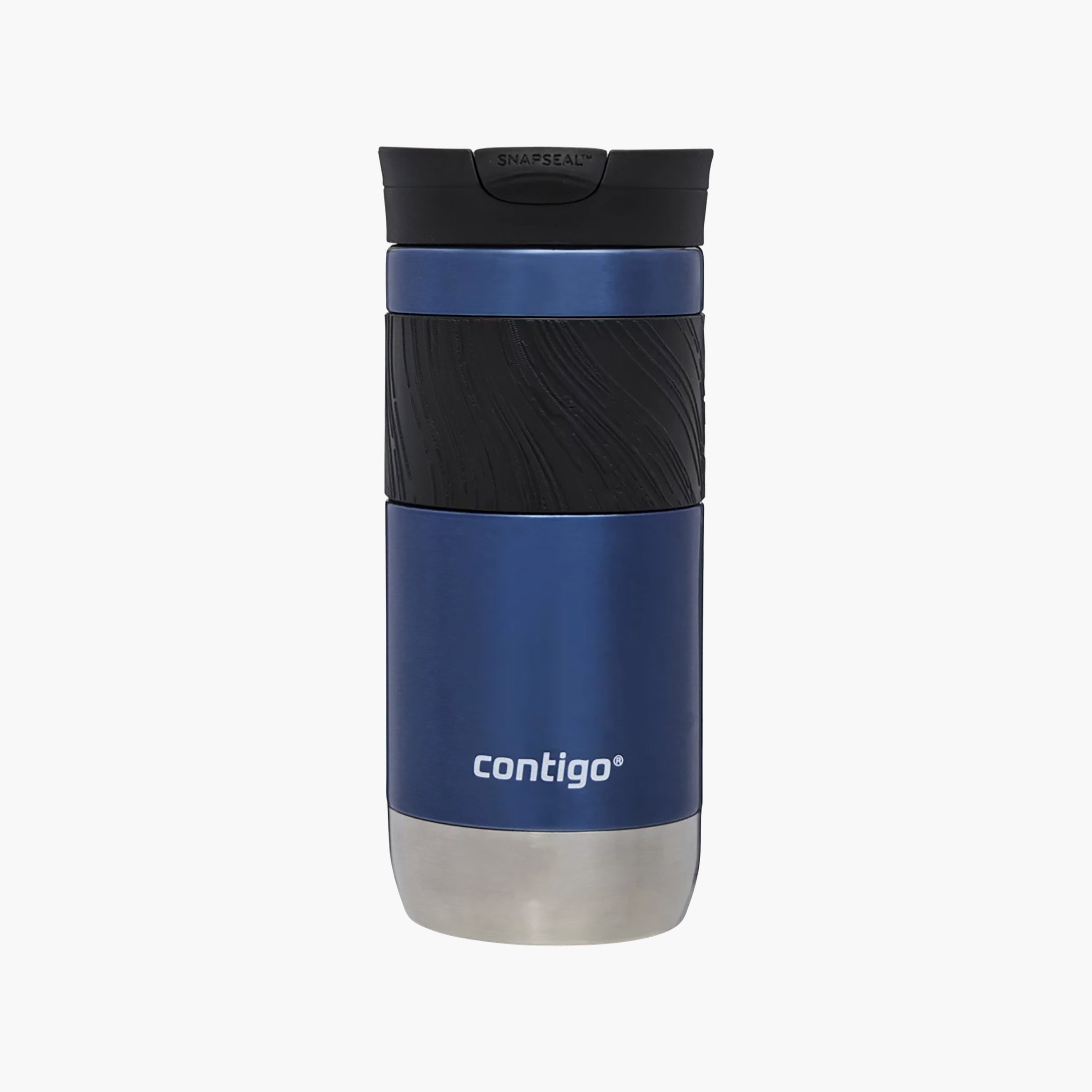 Contigo Plain Stainless Steel Travel Mug with Snap Spout and Leak Resistant Design - 470 ml-school-waterbottles-image-1
