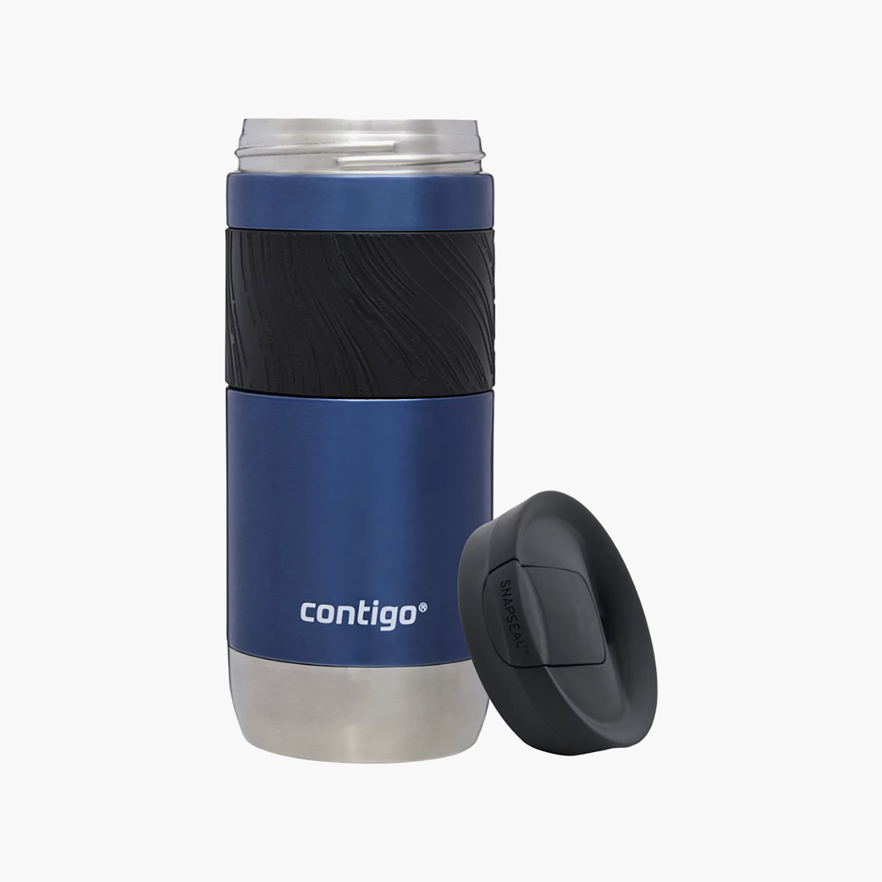 Contigo Plain Stainless Steel Travel Mug with Snap Spout and Leak Resistant Design - 470 ml-school-waterbottles-image-3