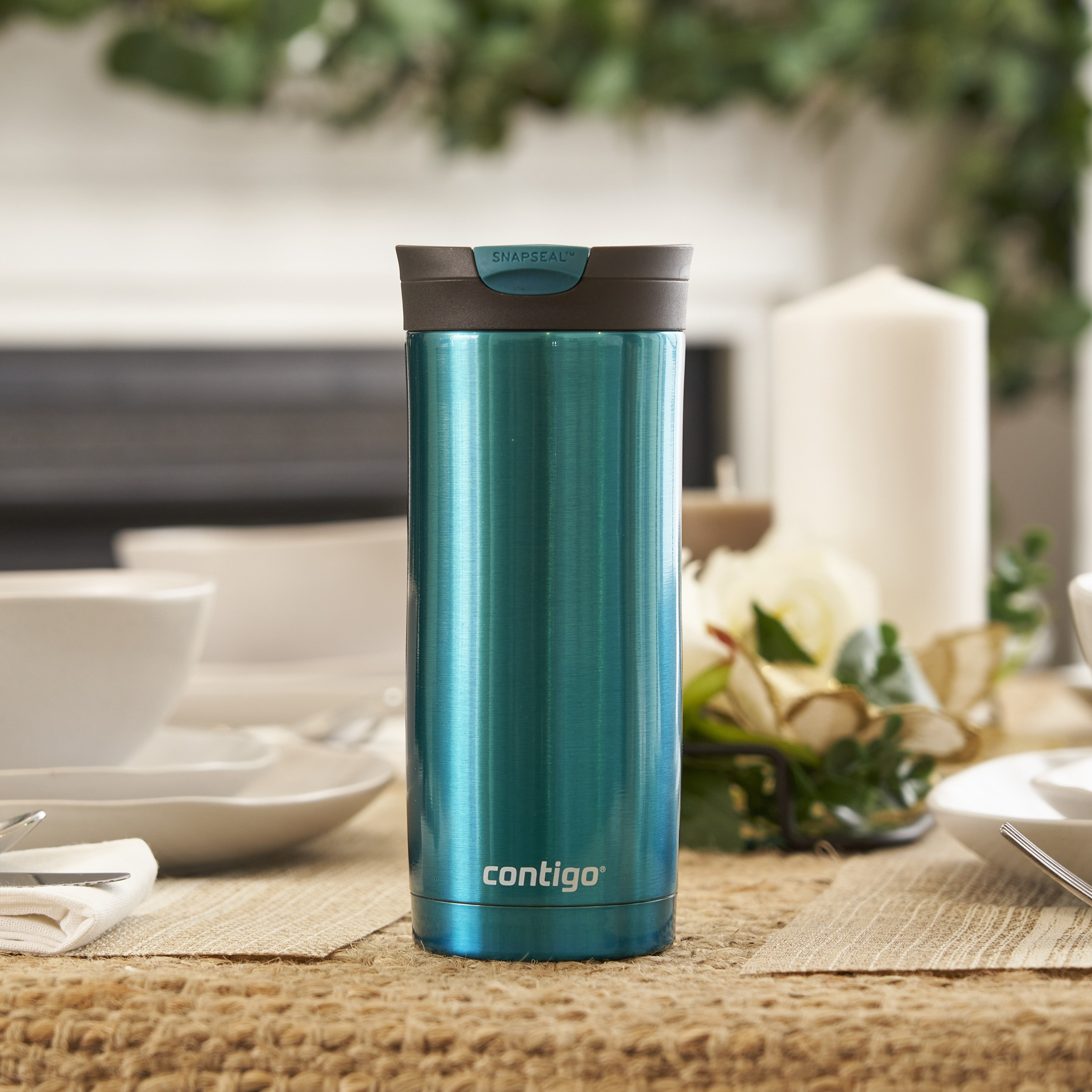 Contigo Plain Stainless Steel Travel Mug with Snap Spout and Leak Resistant Design - 470 ml-school-waterbottles-image-5