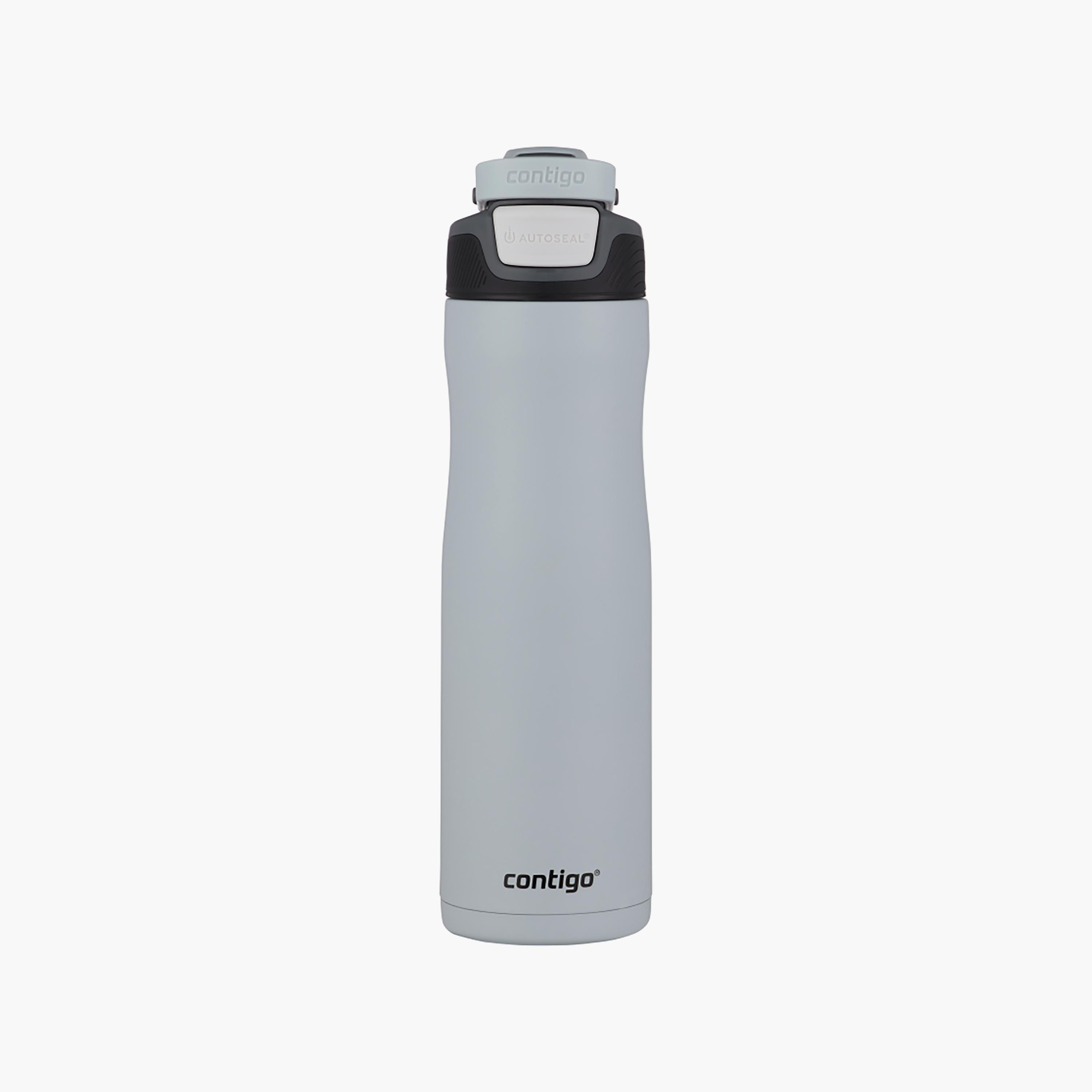 زجاجة مياه سادة من الستانلس ستيل مع فوهة شرب وتصميم مانع للتسرب سعة 709 مل من كونتيجو-school-waterbottles-image-1