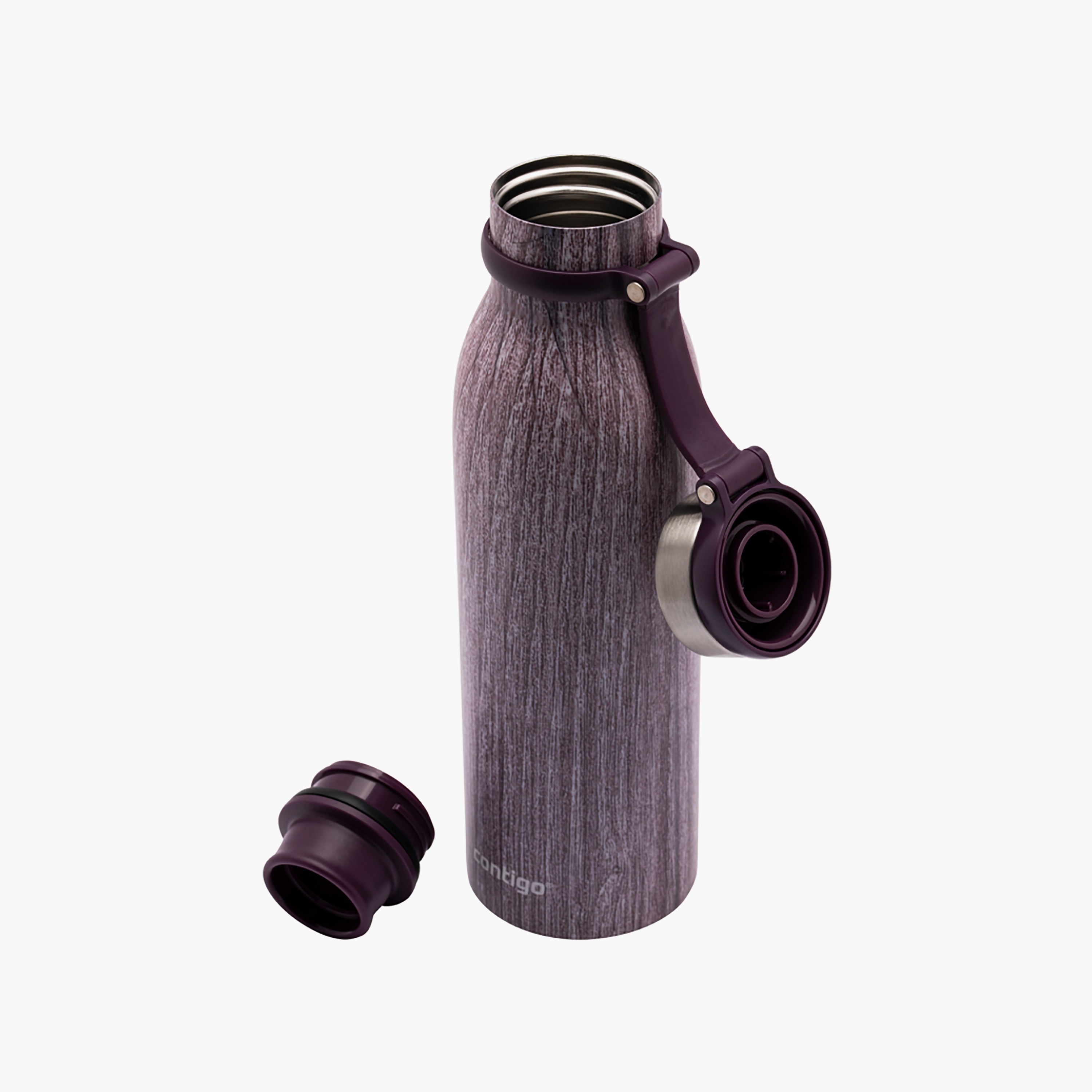 Contigo Abstract Stainless Steel Water Bottle with Wide Mouth and Leak Resistant Design - 590 ml-school-waterbottles-image-4