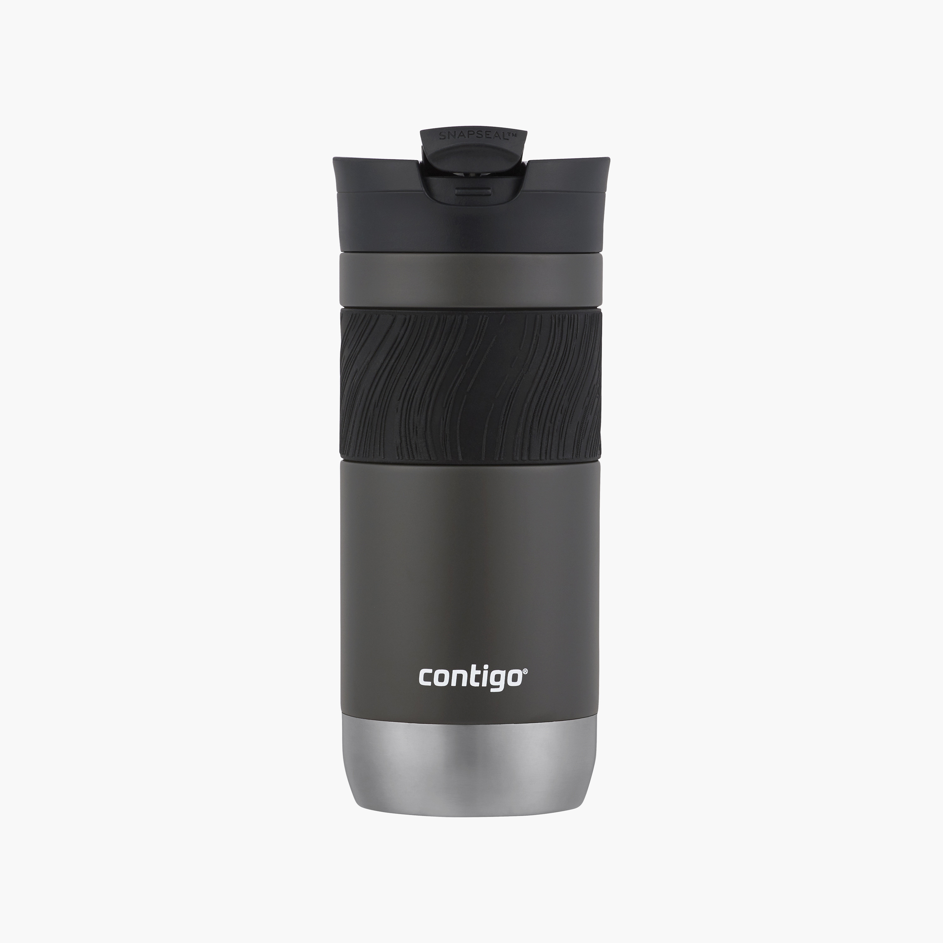 Contigo Plain Stainless Steel Travel Mug with Snap Spout and Leak Resistant Design - 470 ml-school-waterbottles-image-1
