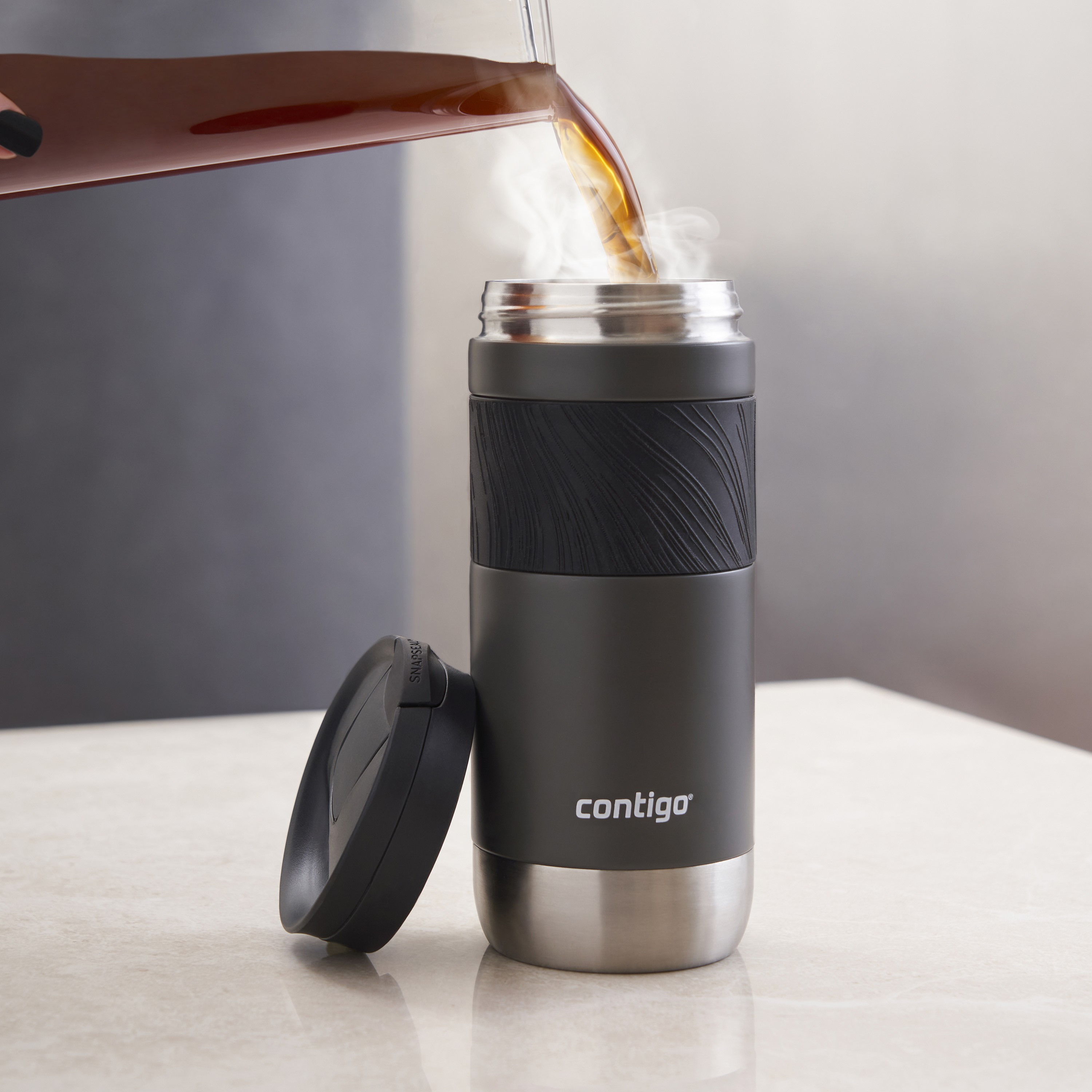 Contigo Plain Stainless Steel Travel Mug with Snap Spout and Leak Resistant Design - 470 ml-school-waterbottles-image-9