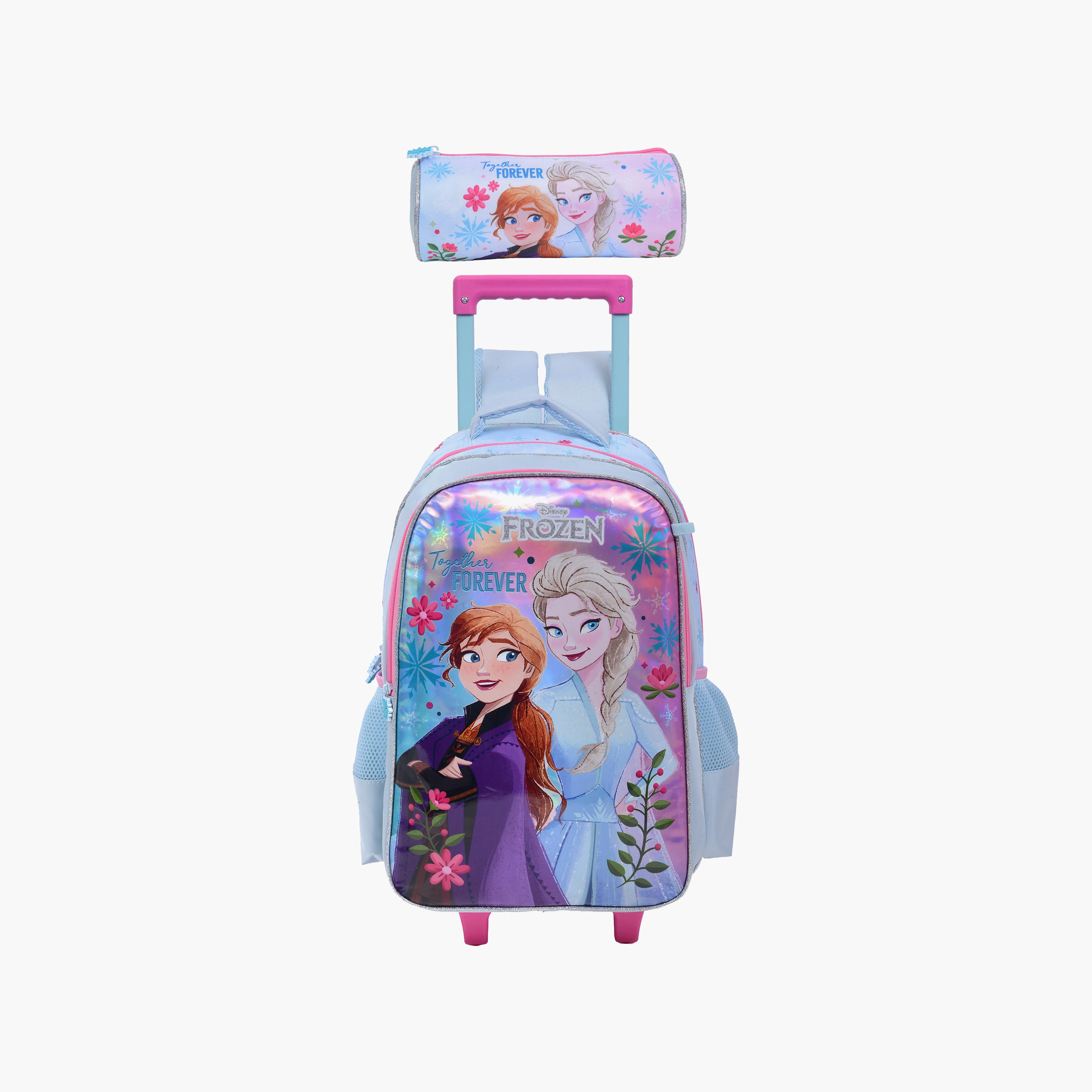 Frozen Trolley Backpack for Girls 8-13 Yrs with Pencil Case - 16 Inch-school-bagsandbackpacks-trolleybags-image-1