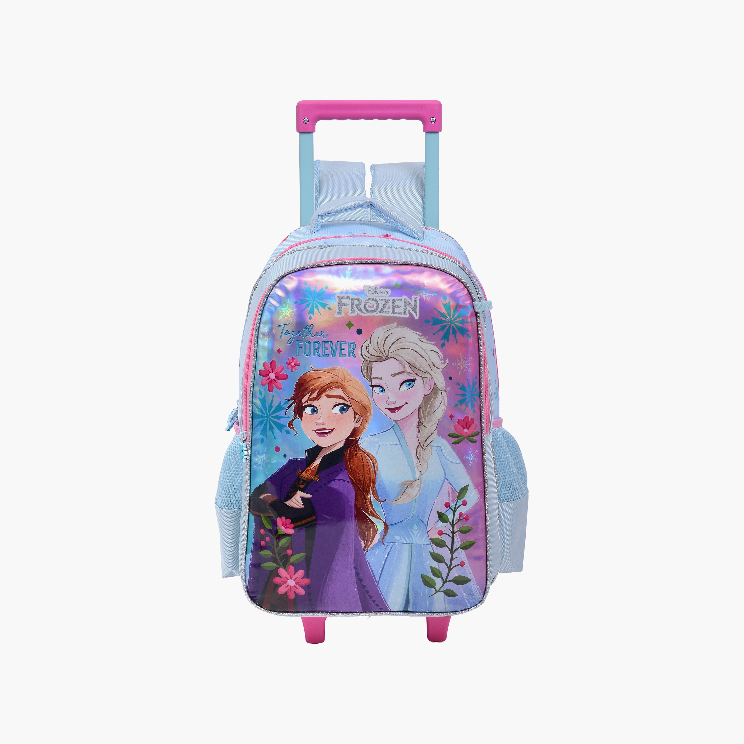 Frozen Trolley Backpack for Girls 8-13 Yrs with Pencil Case - 16 Inch-school-bagsandbackpacks-trolleybags-image-2