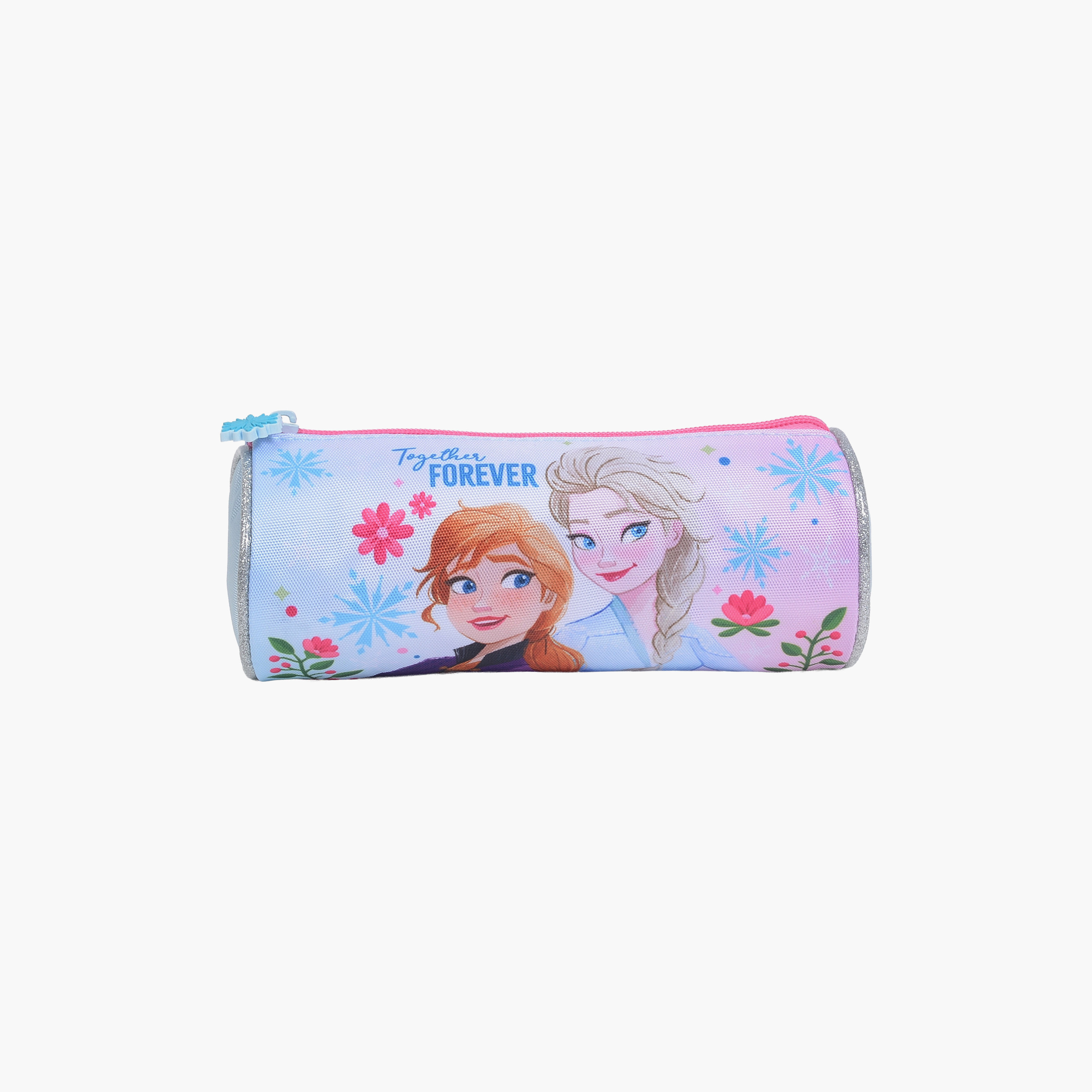 Frozen Round Pencil Case with Zip Closure - Polyester-school-stationery-pencilcases-image-1