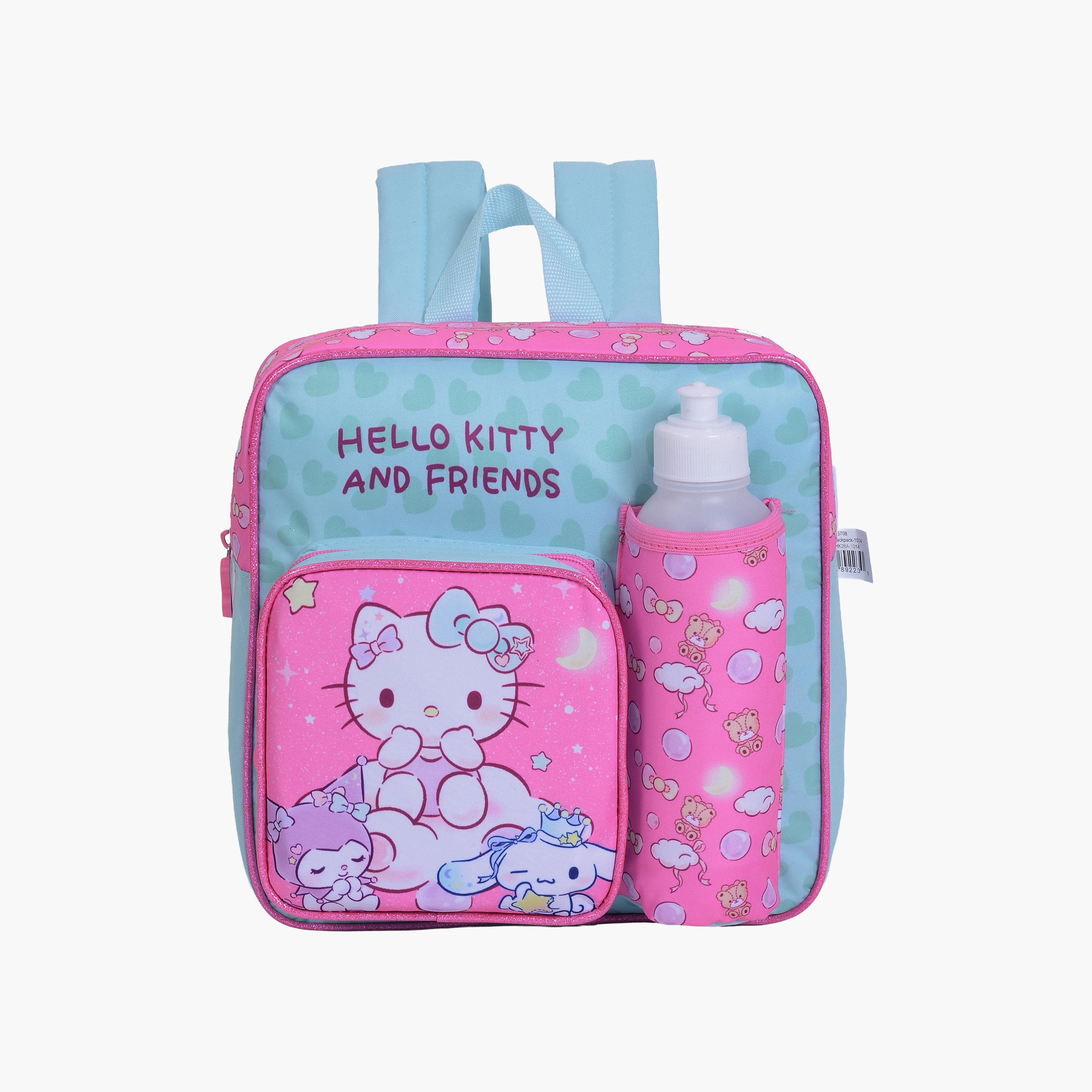 Hellokitty & Friends 5-Piece Backpack Set for Girls 2-5 Yrs with Lunch Box & Bottle - 11 Inch-school-bagsandbackpacks-backpacks-image-1