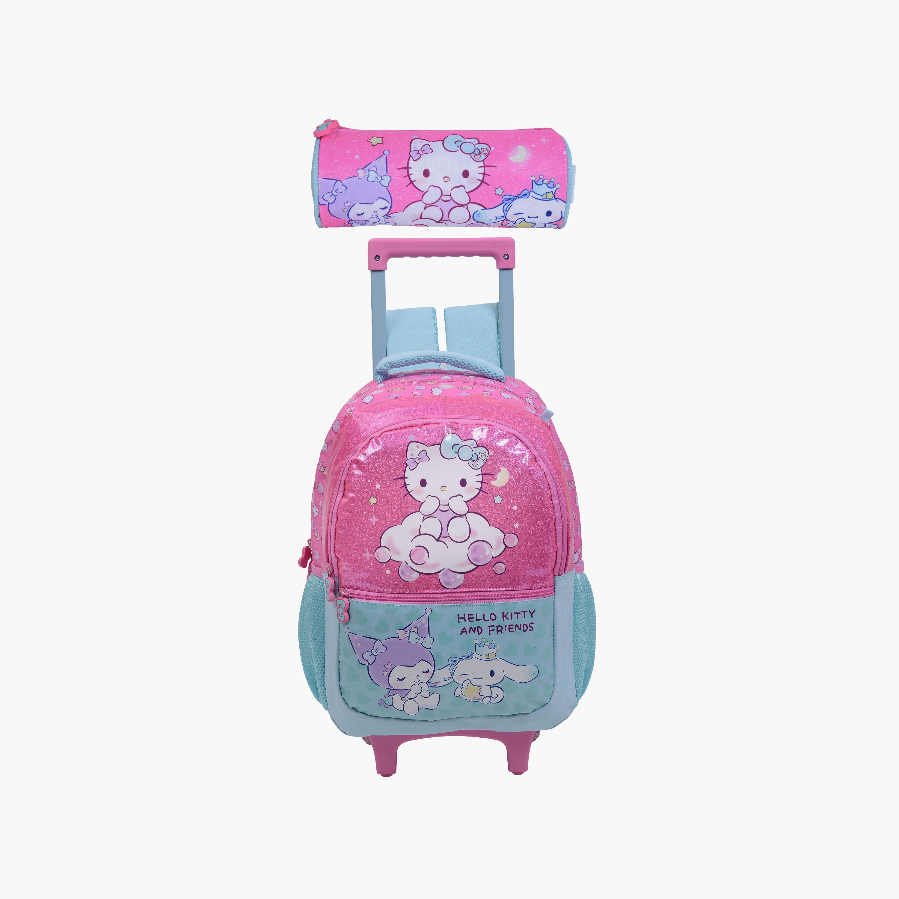 Hellokitty & Friends Hello Kitty Trolley Backpack for Girls 8-13 Yrs with Pencil Case - 16 Inch-school-bagsandbackpacks-trolleybags-image-1