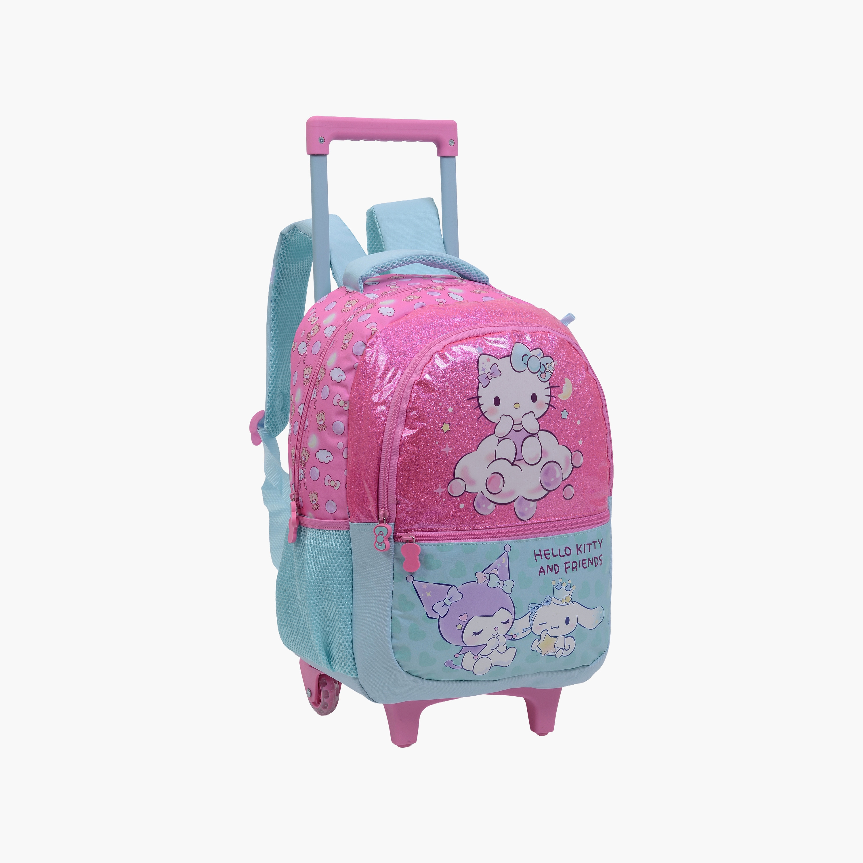 Hellokitty & Friends Hello Kitty Trolley Backpack for Girls 8-13 Yrs with Pencil Case - 16 Inch-school-bagsandbackpacks-trolleybags-image-4