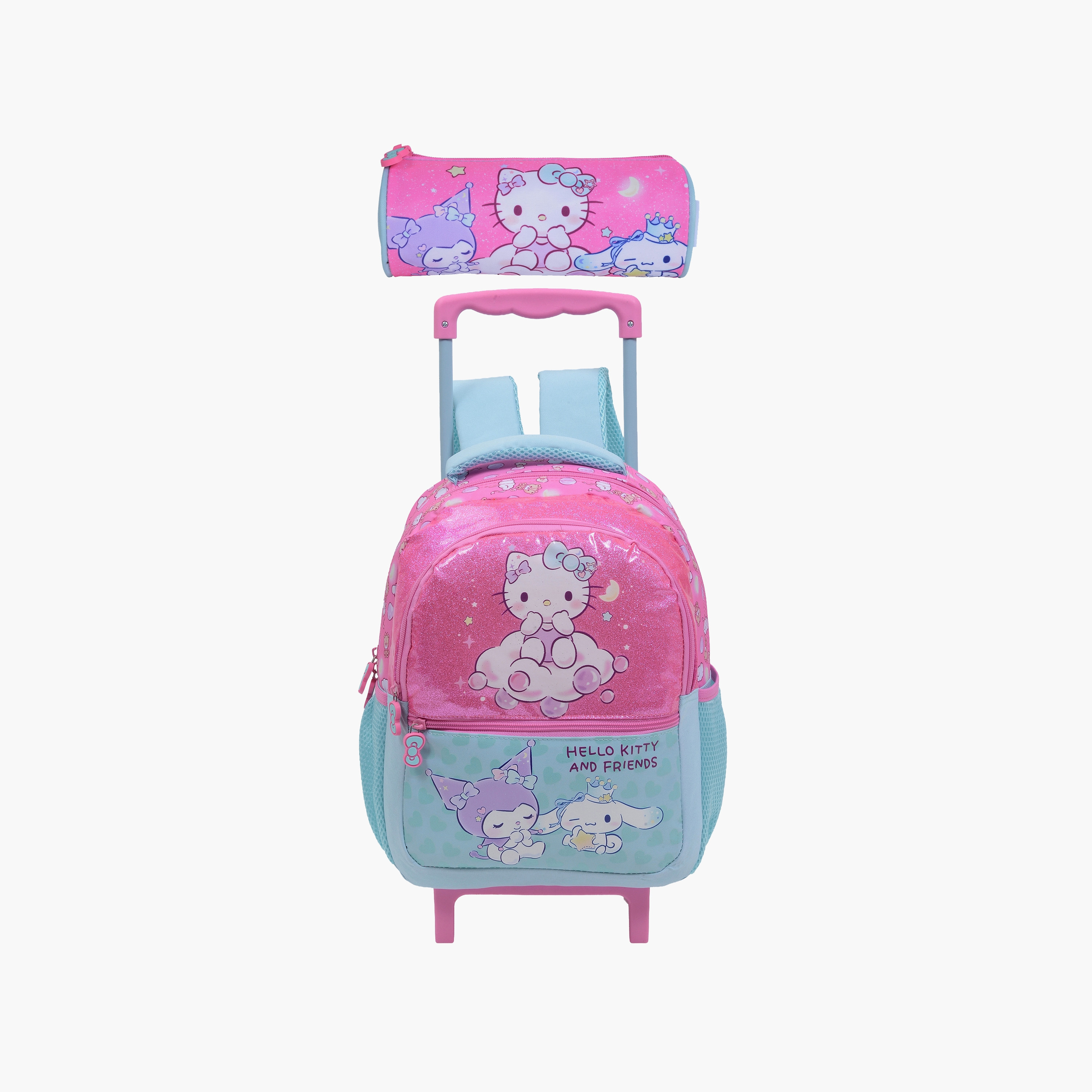 Hellokitty & Friends Hello Kitty Trolley Backpack for Girls 5-8 Yrs - 13.5 Inch-school-bagsandbackpacks-trolleybags-image-1