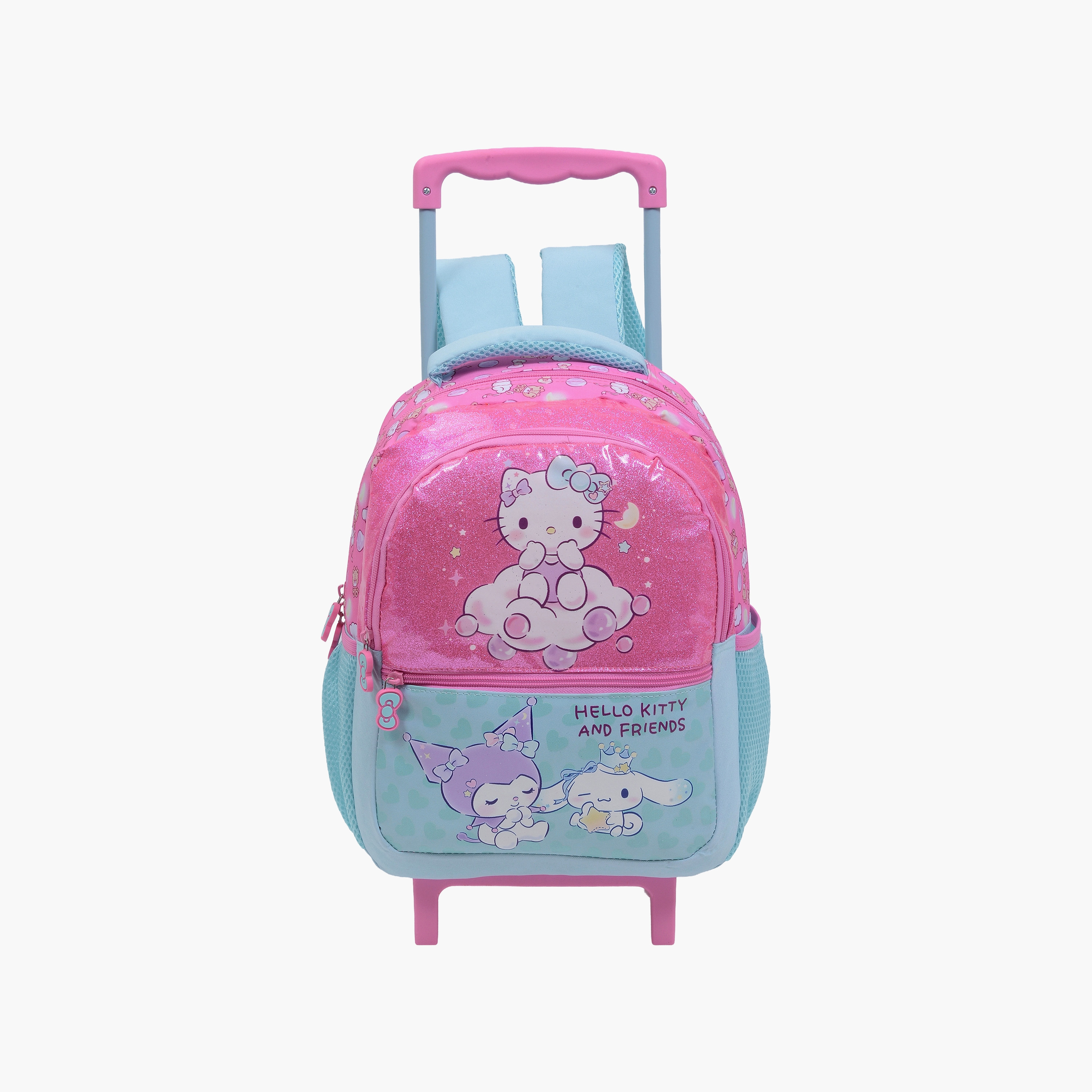 Hellokitty & Friends Hello Kitty Trolley Backpack for Girls 5-8 Yrs - 13.5 Inch-school-bagsandbackpacks-trolleybags-image-2