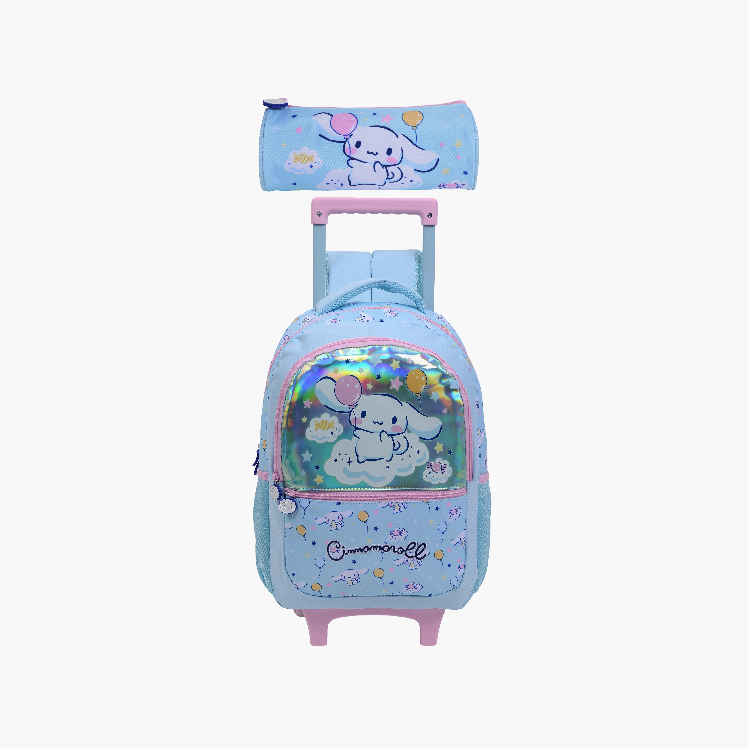 Cinnamaroll Trolley Backpack for Girls 8-13 Yrs with Pencil Case - 16 Inch-school-bagsandbackpacks-trolleybags-image-1