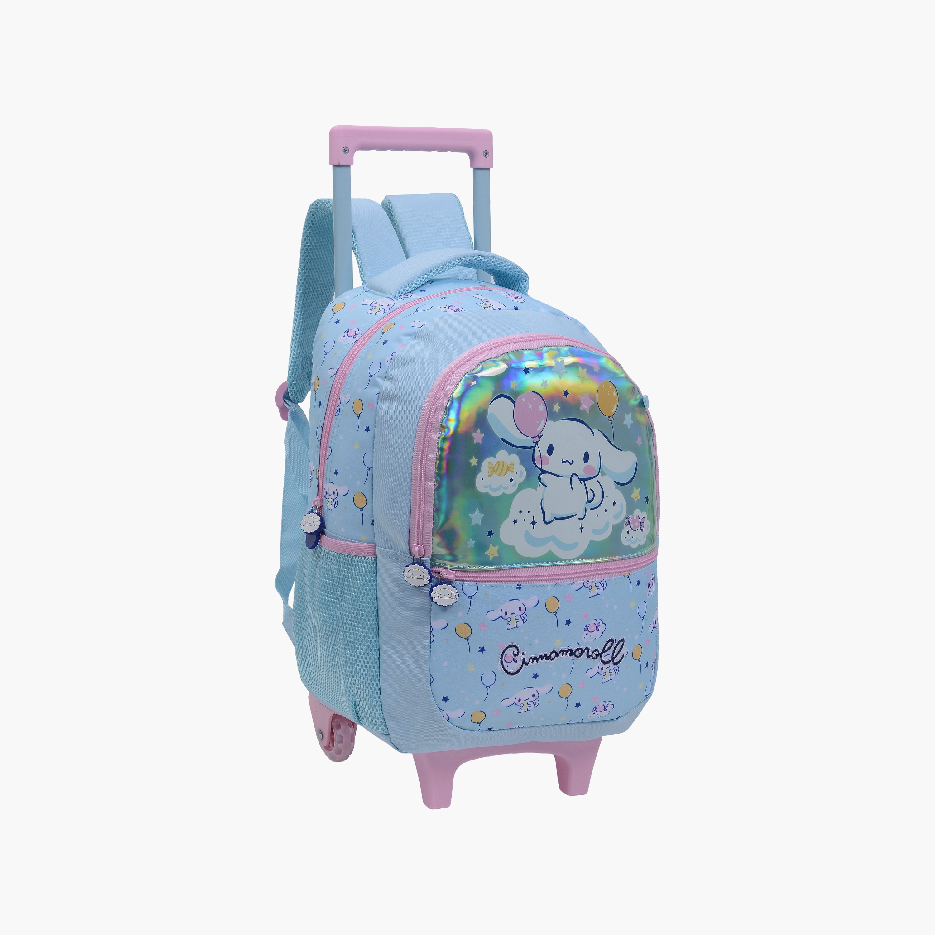 Cinnamaroll Trolley Backpack for Girls 8-13 Yrs with Pencil Case - 16 Inch-school-bagsandbackpacks-trolleybags-image-4
